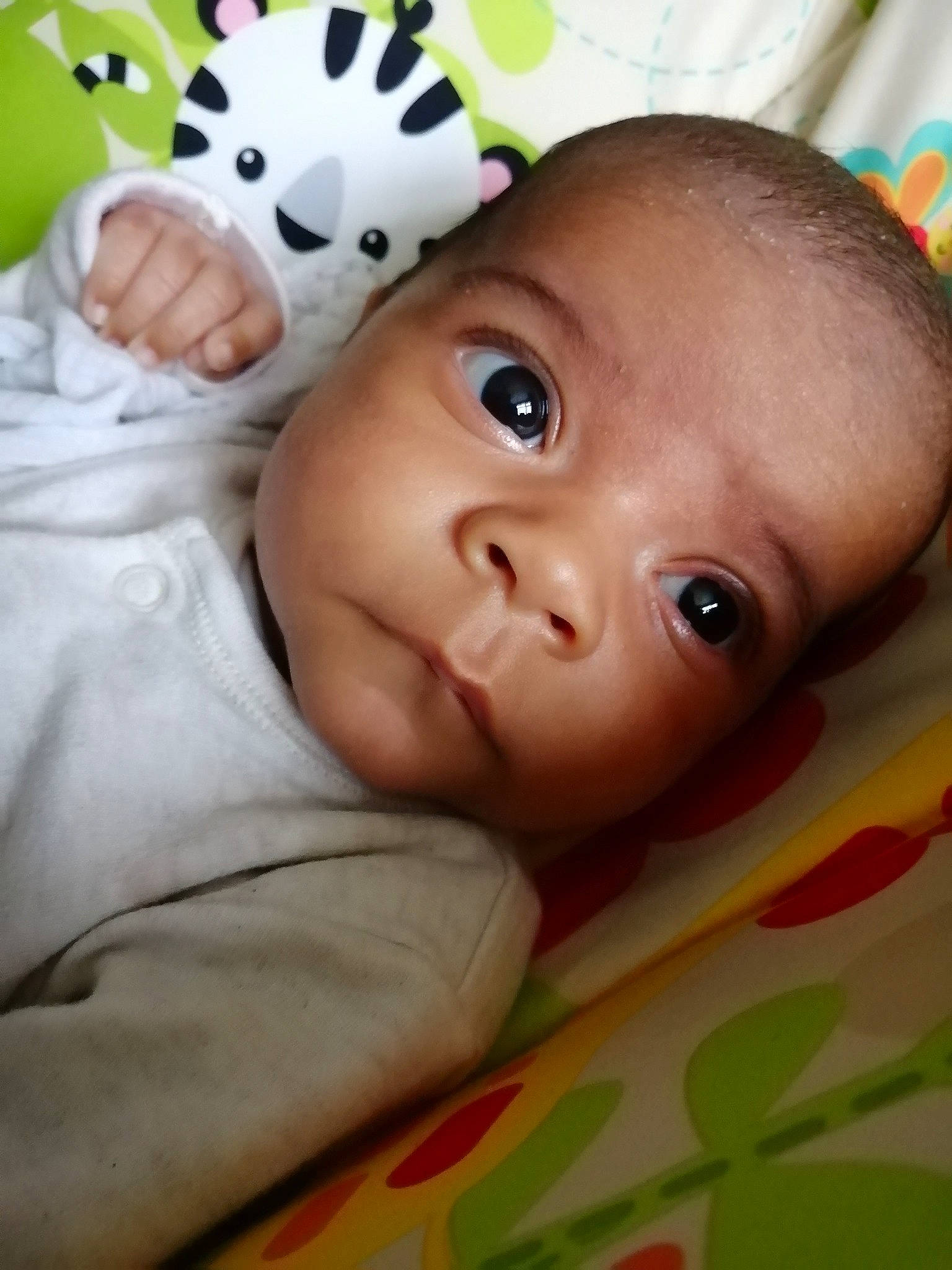 Myett joined the competition — help win amazing prizes! baby, baby_toddler_clothing, cheek, child, chin, comfort, eye, eyebrow, eyelash, happy, head, iris, linens, lip, nose, person, skin, sleeve, smile, toddler