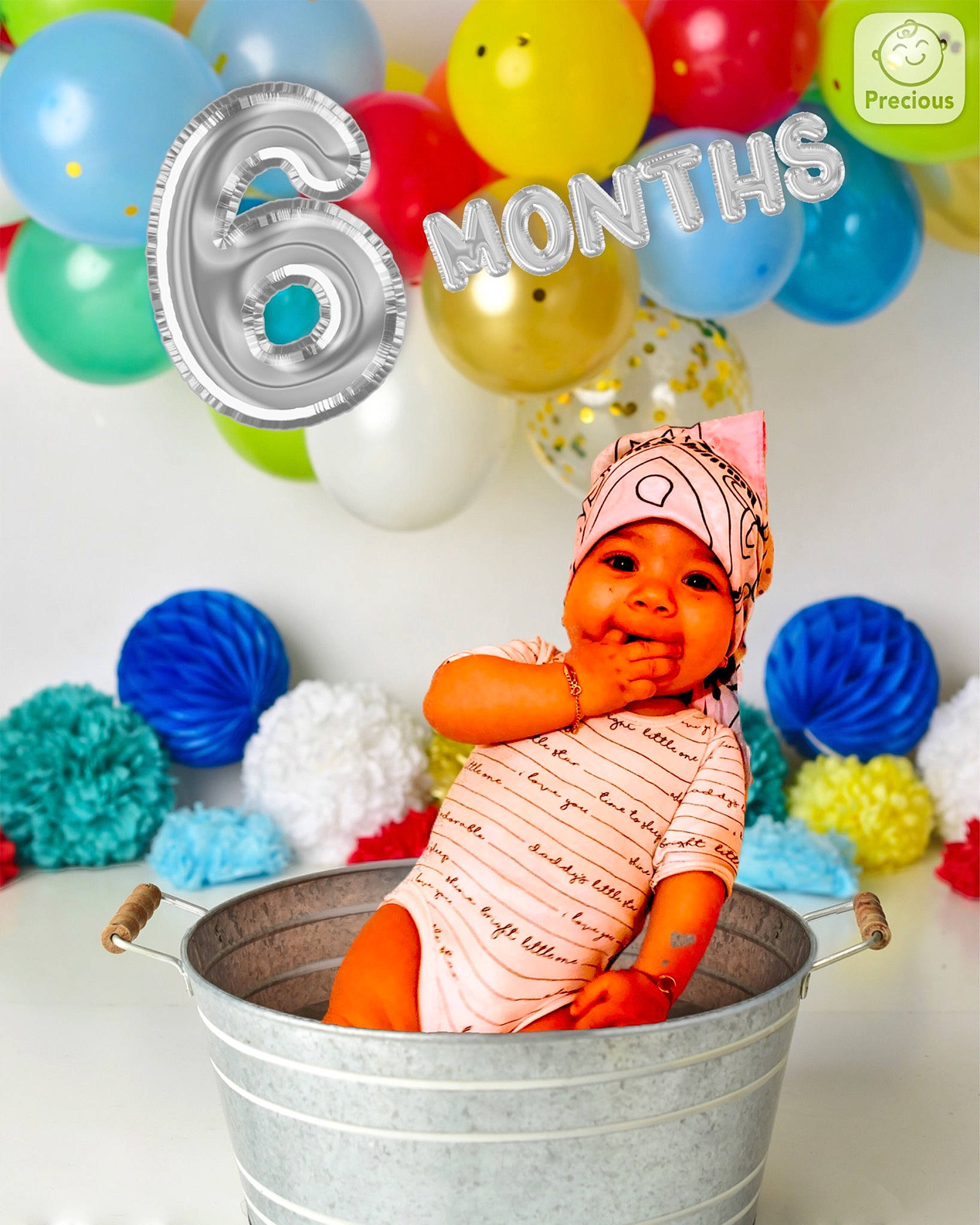 Celine joined the competition — help win amazing prizes! baby, baby_playing_with_toys, baby_products, baby_toddler_clothing, balloon, basket, cap, child, electric_blue, event, fashion_accessory, font, fun, happy, headgear, headwear, party_supply, person, play, product