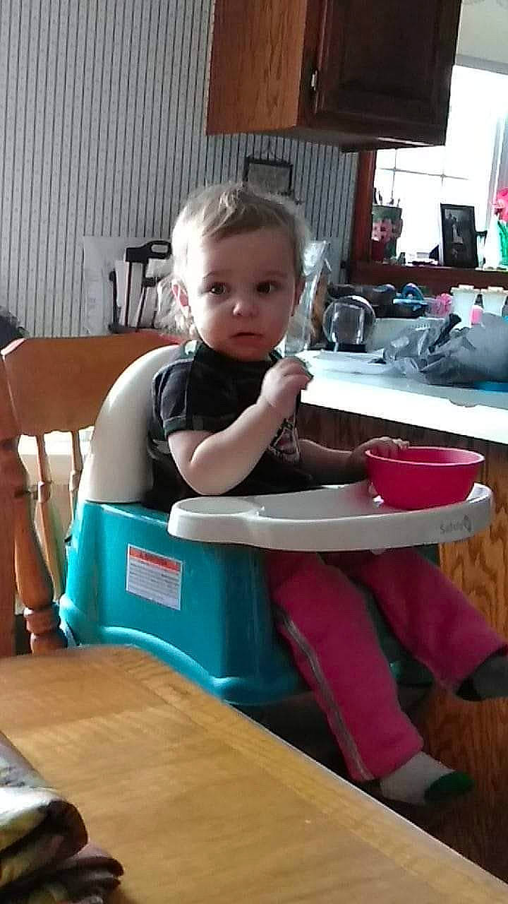 Ziva joined the competition — help win amazing prizes! child, desk, furniture, person, play, sitting, table, toddler