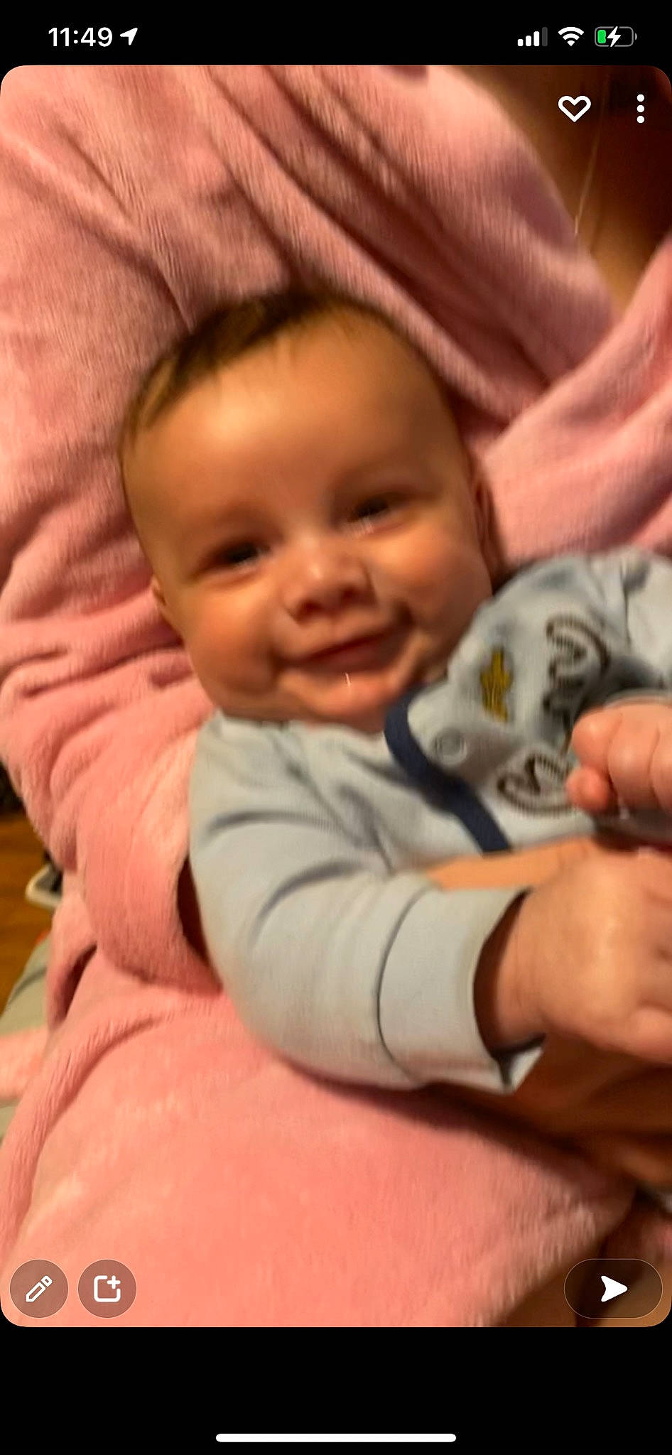 Khamari joined the competition — help win amazing prizes! baby, baby_laughing, baby_toddler_clothing, cheek, child, comfort, finger, fun, gesture, hand, happy, human_body, joy, mouth, nose, person, sitting, sleeve, smile, t_shirt