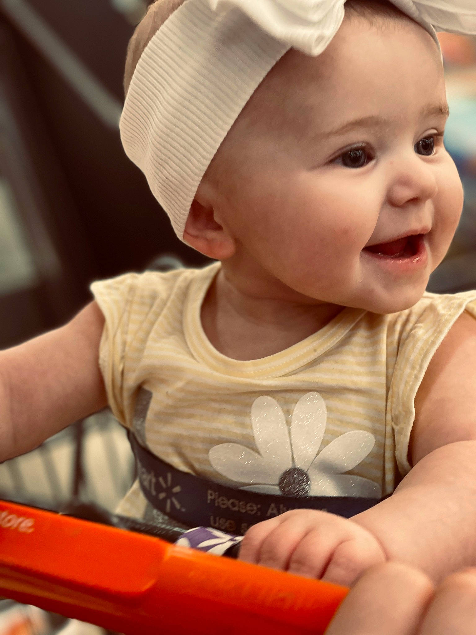 Avaleigh joined the competition — help win amazing prizes! baby, baby_toddler_clothing, cap, cheek, eyelash, face, finger, gesture, happy, headgear, headwear, lip, mouth, nose, organ, person, product, skin, sleeve, smile