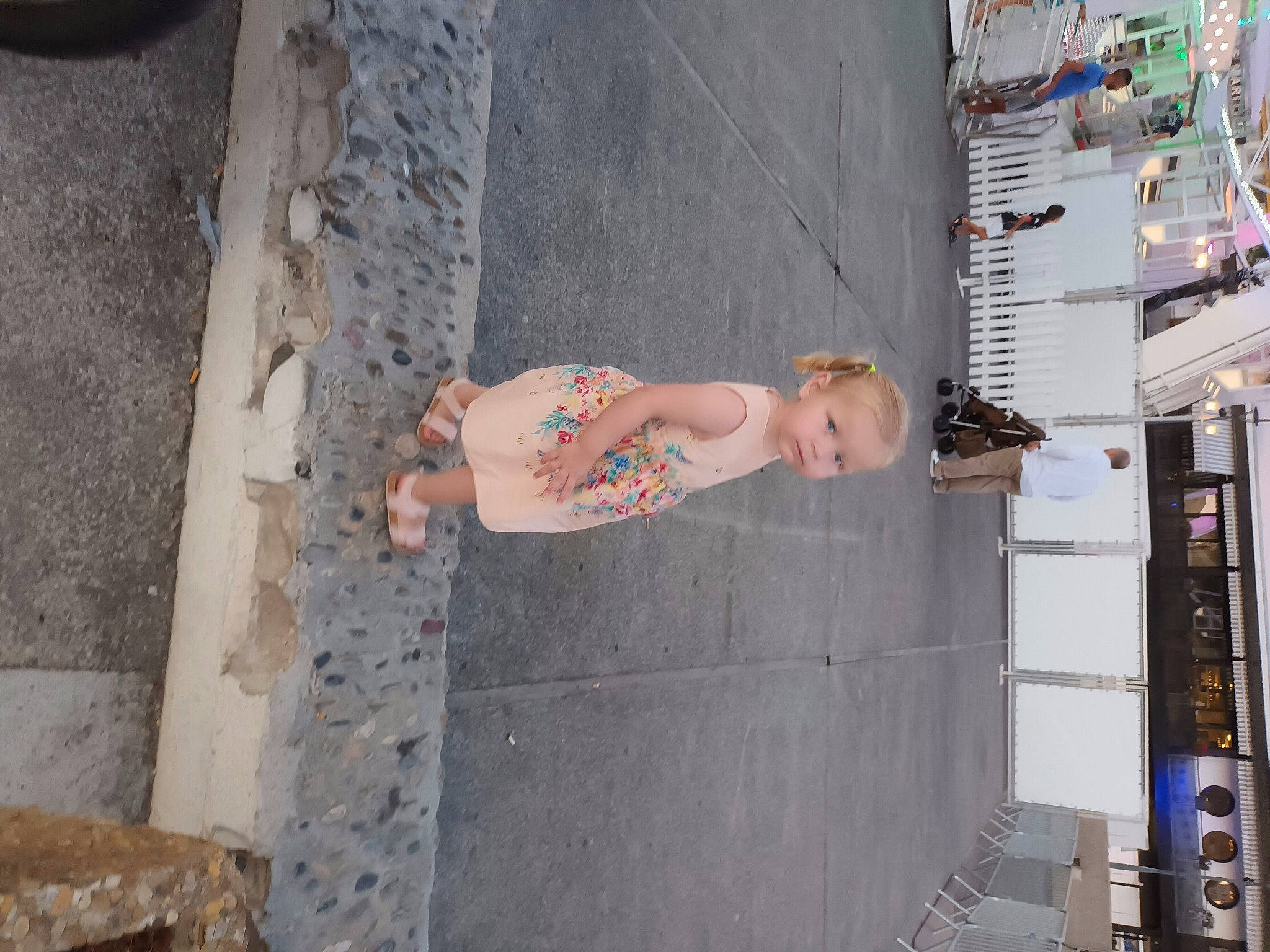 Eva a rejoint le concours — aidez-le/la à gagner de superbes lots ! barechested, concrete, dress, eyewear, facade, fun, human_leg, person, road, road_surface, sidewalk, street, thigh, tire, trunk, vacation, visual_arts, waist, wall, wheel