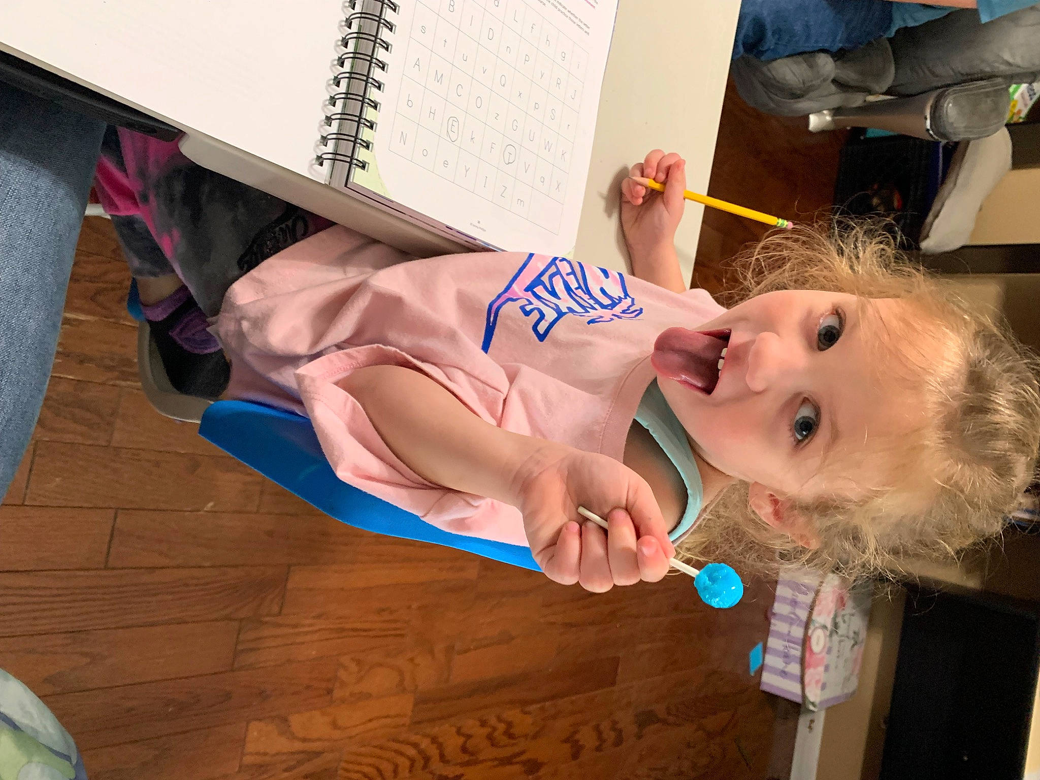 Tegan joined the competition — help win amazing prizes! art, baby, baby_products, child, dress, eyelash, eyewear, finger, fun, hand, happy, hat, human_body, human_leg, mouth, person, room, surprise, thigh, toddler