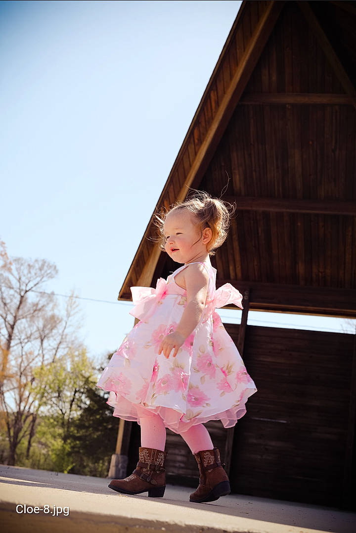 Mckinley joined the competition — help win amazing prizes! baby_toddler_clothing, bridal_clothing, bridal_party_dress, day_dress, dress, event, fashion_design, flash_photography, footwear, formal_wear, fun, gown, grass, happy, leisure, people_in_nature, person, pink, sky, toddler