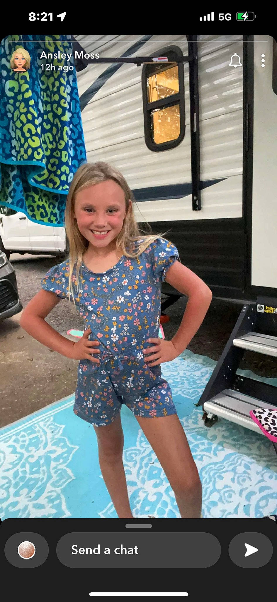 Annistyn is registered to the contest to win money with this photo: blond, blue, brown_hair, electric_blue, event, fashion_design, flooring, fun, happy, human_leg, joint, joy, leisure, magenta, pattern, person, recreation, shoulder, smile, standing