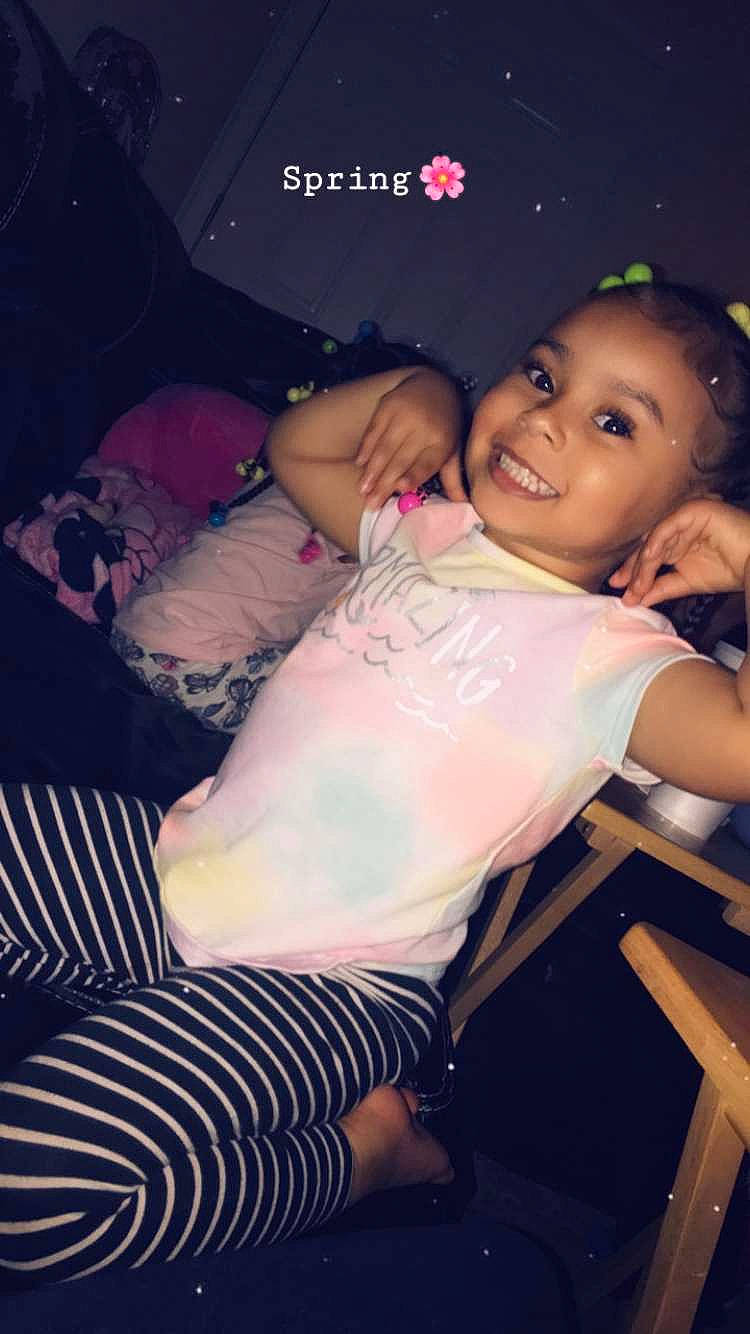 Kamarie is registered to the contest to win money with this photo: arm, baby, beauty, cheek, child, cool, eye, happy, hug, human, interaction, joy, leg, love, person, pink, product, skin, sleep, smile