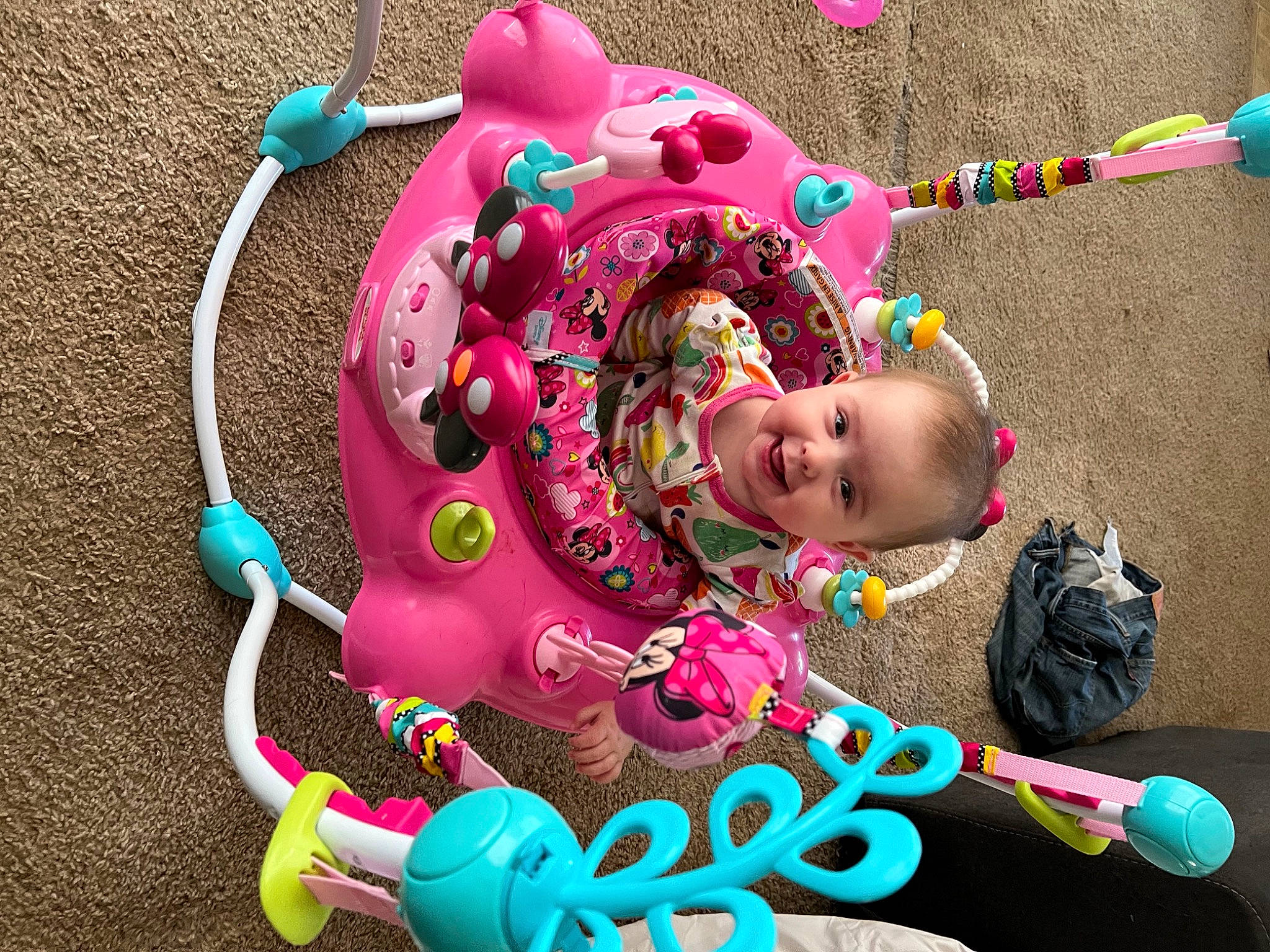 Lakelynn joined the competition — help win amazing prizes! baby, event, eye, fun, grass, green, happy, head, leisure, magenta, person, photograph, pink, play, recreation, red, smile, snapshot, toddler, toy