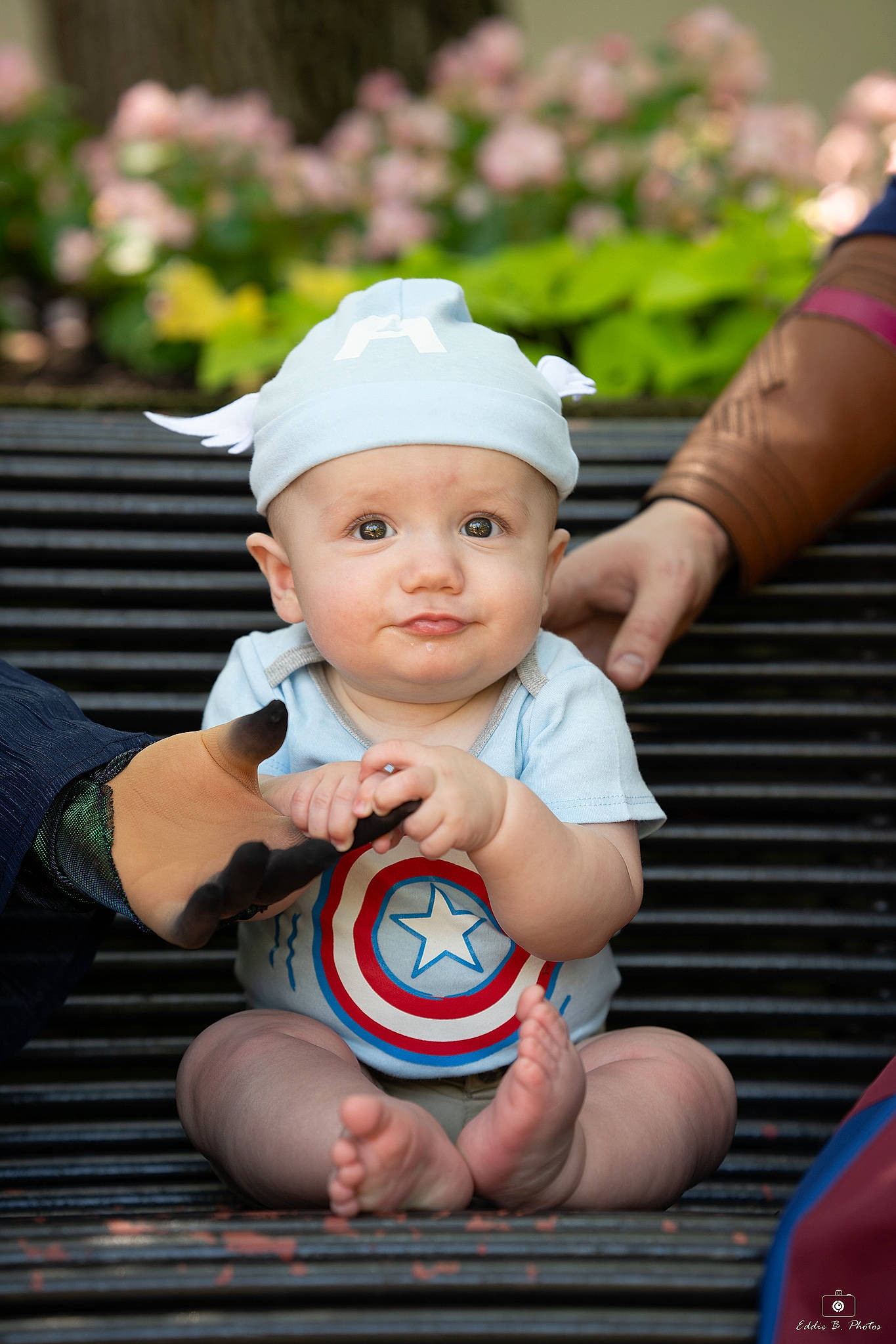 Ayvian is registered to the contest to win money with this photo: arm, baby, baby_toddler_clothing, cap, child, facial_expression, finger, flash_photography, fun, grass, hand, happy, headgear, headwear, leisure, muscle, person, pink, plant, product