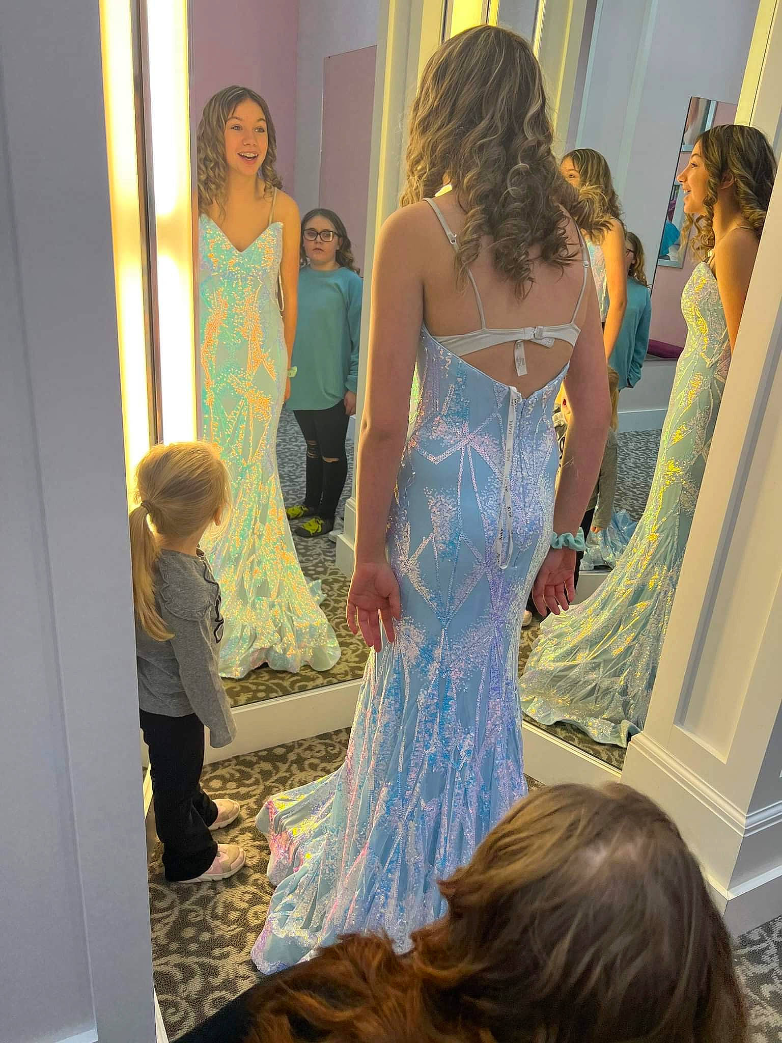 Anna Jean joined the competition — help win amazing prizes! bridal_party_dress, dress, event, fashion, fashion_design, floor, flooring, formal_wear, fun, gown, happy, haute_couture, joy, one_piece_garment, person, shoulder, standing, strapless_dress, textile, trunk