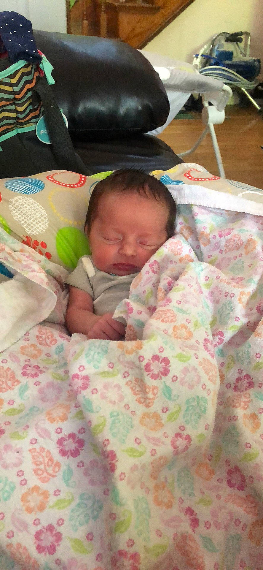 Arianna is registered to the contest to win money with this photo: baby_products, bed, bedding, bedtime, child, day, girl, infant, linens, nap, person, pink, play, product, sitting, skin, sleep, textile, toddler