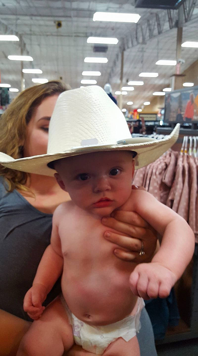 Enrique joined the competition — help win amazing prizes! abdomen, baby, barechested, child, fashion_accessory, hat, headgear, headwear, person, sun_hat, toddler