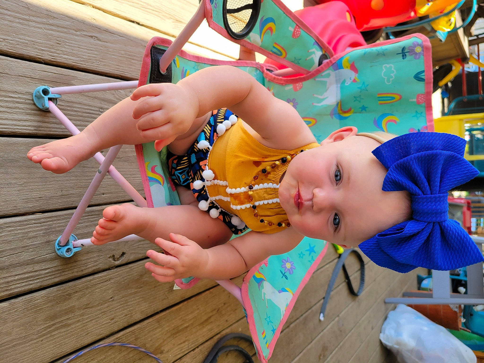 Brandilynn joined the competition — help win amazing prizes! baby, baby_products, chair, child, event, eyewear, fun, happy, hat, headwear, leisure, musical_instrument, person, play, recreation, sandal, shorts, sunglasses, thigh, toddler