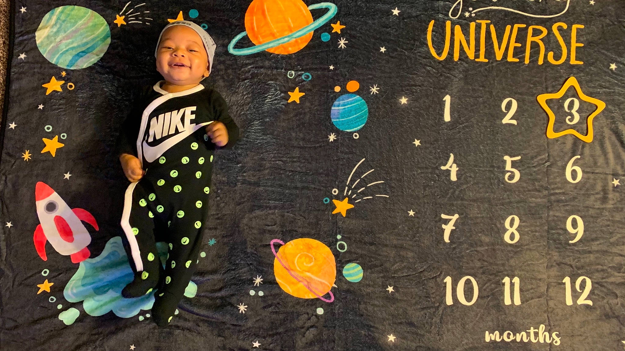 Niklaus joined the competition — help win amazing prizes! baby_toddler_clothing, headwear, holiday, human, insect, joy, orange, overall, party_supply, person, polka_dot, toddler