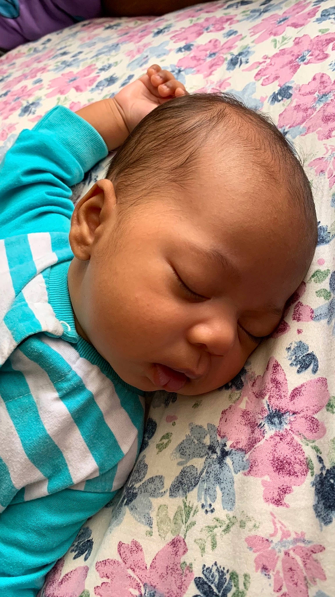 Niklaus joined the competition — help win amazing prizes! baby, baby_sleeping, baby_toddler_clothing, bedtime, cheek, child, comfort, eyebrow, forehead, linens, lip, nap, nose, pattern, person, pink, skin, sleep, textile, toddler