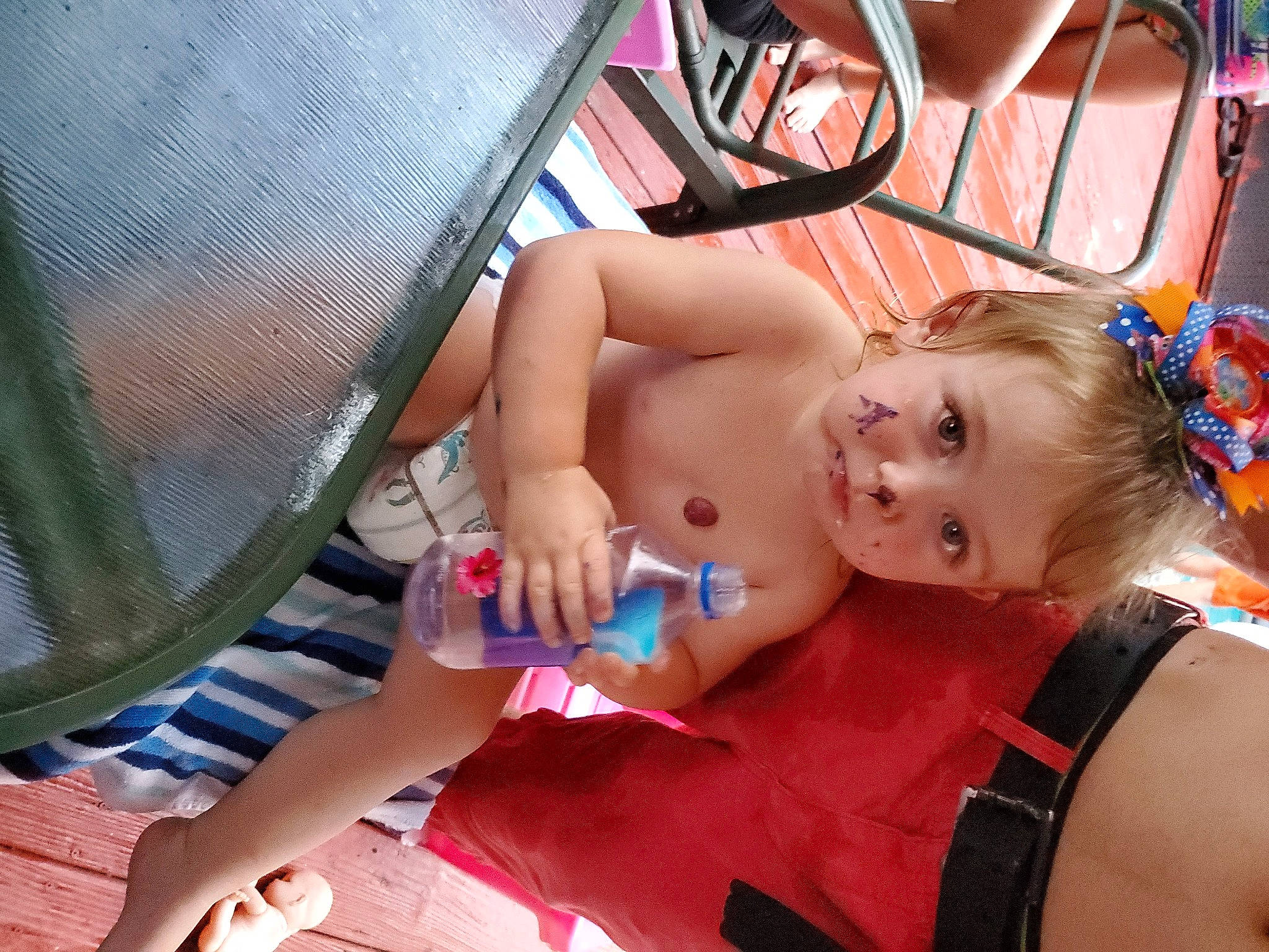 Mera joined the competition — help win amazing prizes! chest, child, leg, mouth, nail, person