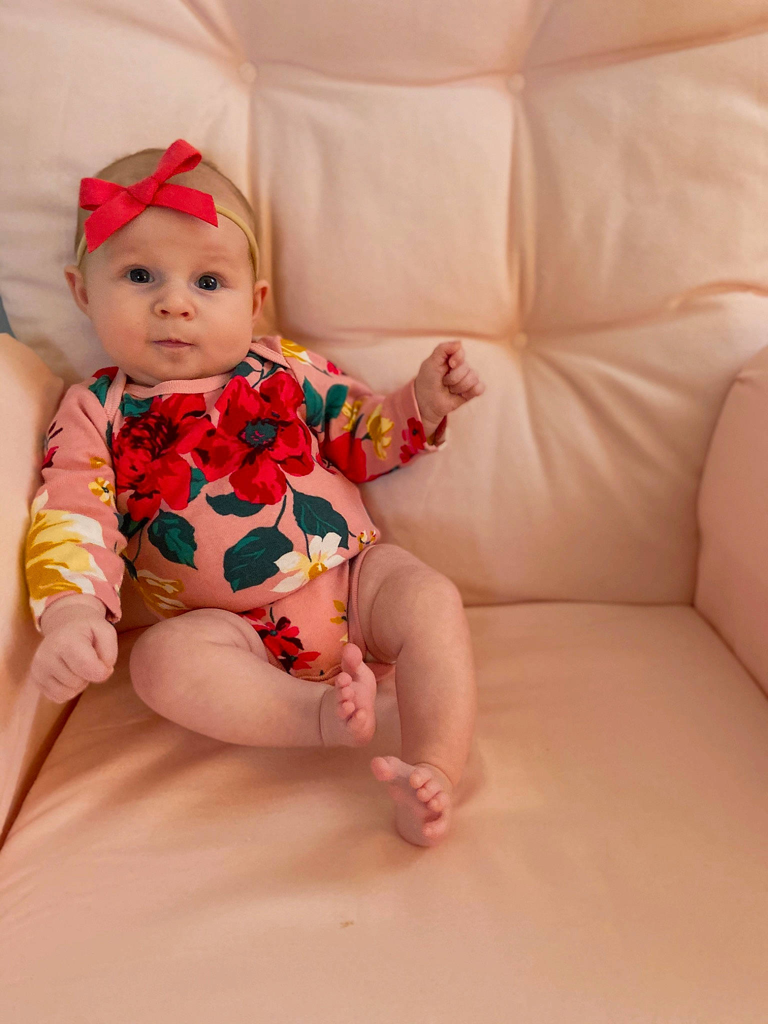 Collins joined the competition — help win amazing prizes! baby, cap, child, costume, headgear, headwear, leg, person, pink, skin, toddler