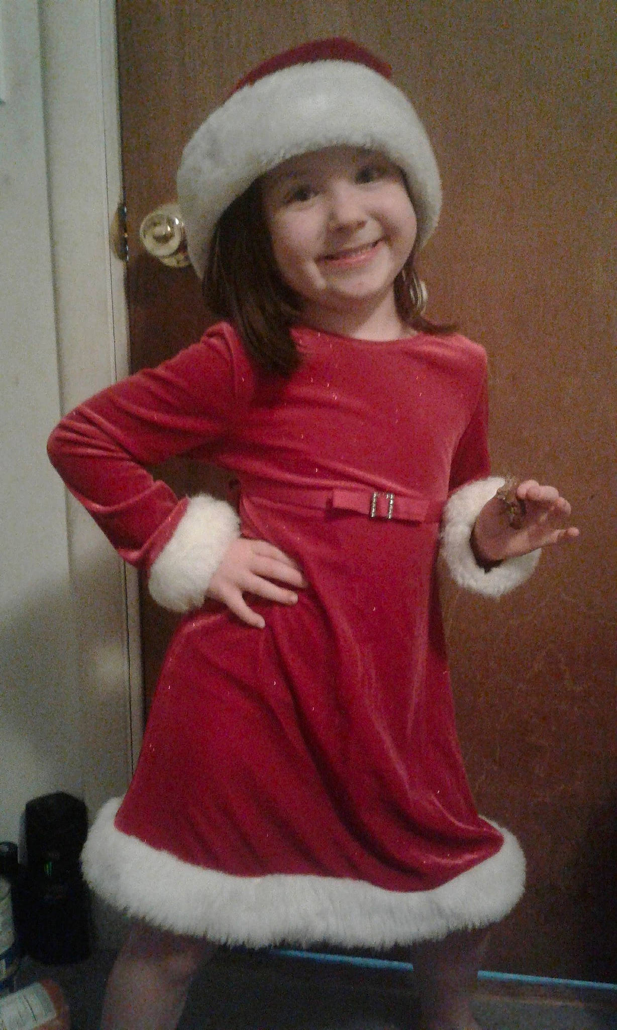 Ríleigh joined the competition — help win amazing prizes! christmas, costume, fictional_character, headwear, joy, person, santa_claus, sleeve