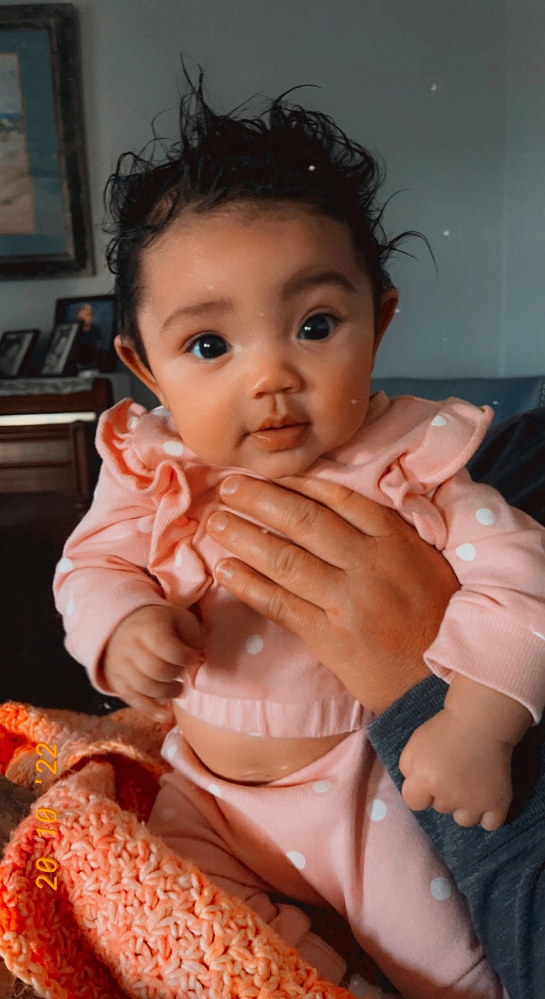 Amara joined the competition — help win amazing prizes! baby, baby_toddler_clothing, chair, cheek, comfort, eyelash, finger, gesture, happy, human_body, iris, leg, lip, mouth, nail, nose, person, skin, thumb, toddler