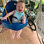 River joined the competition — help win amazing prizes! baby, swing, smiling, child, bib, plastic, porch, outdoor, bicycle, chair, happy, feet, ropes, footwear, furniture, home, person, play, seat, face