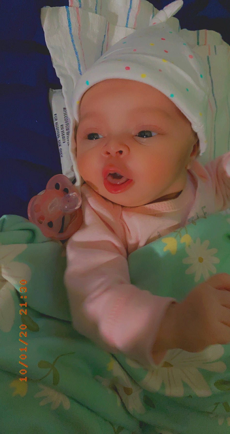 Cahlani is registered to the contest to win money with this photo: baby, baby_products, baby_toddler_clothing, bonnet, cheek, child, costume_accessory, headband, headgear, headwear, lip, nose, peach, person, pink, skin, toddler