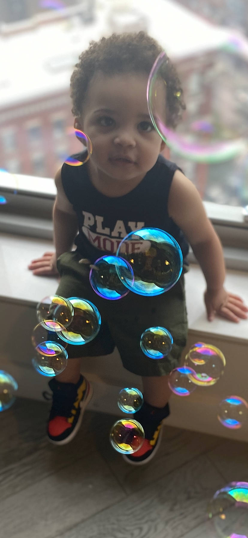 Cleo joined the competition — help win amazing prizes! baby_toddler_clothing, body_jewelry, child, cool, goggles, natural_material, person, toddler
