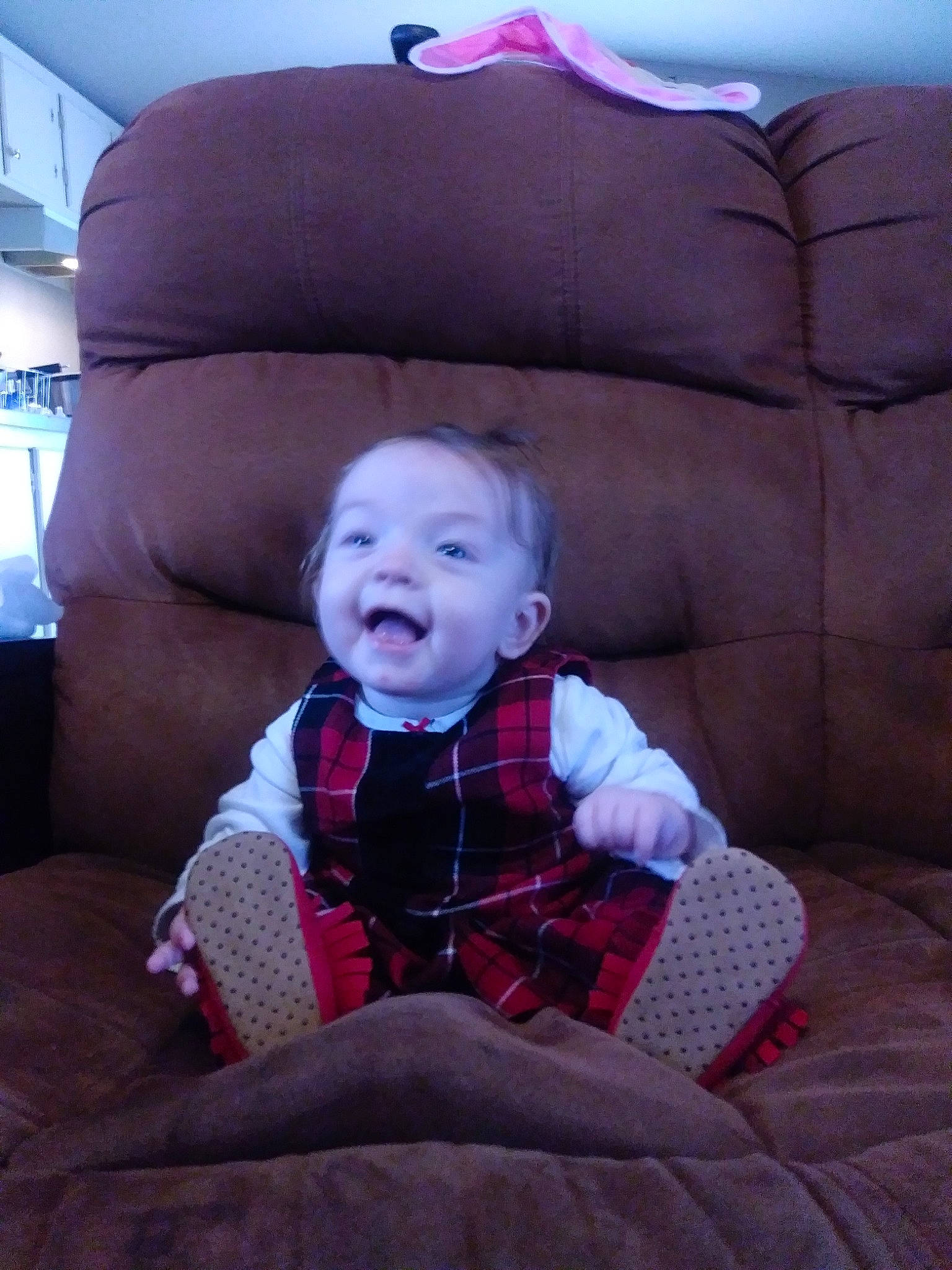 Skylar joined the competition — help win amazing prizes! cheek, child, cool, day, ear, fun, head, infant, mouth, nose, organ, person, product, purple, red, skin, smile, toddler