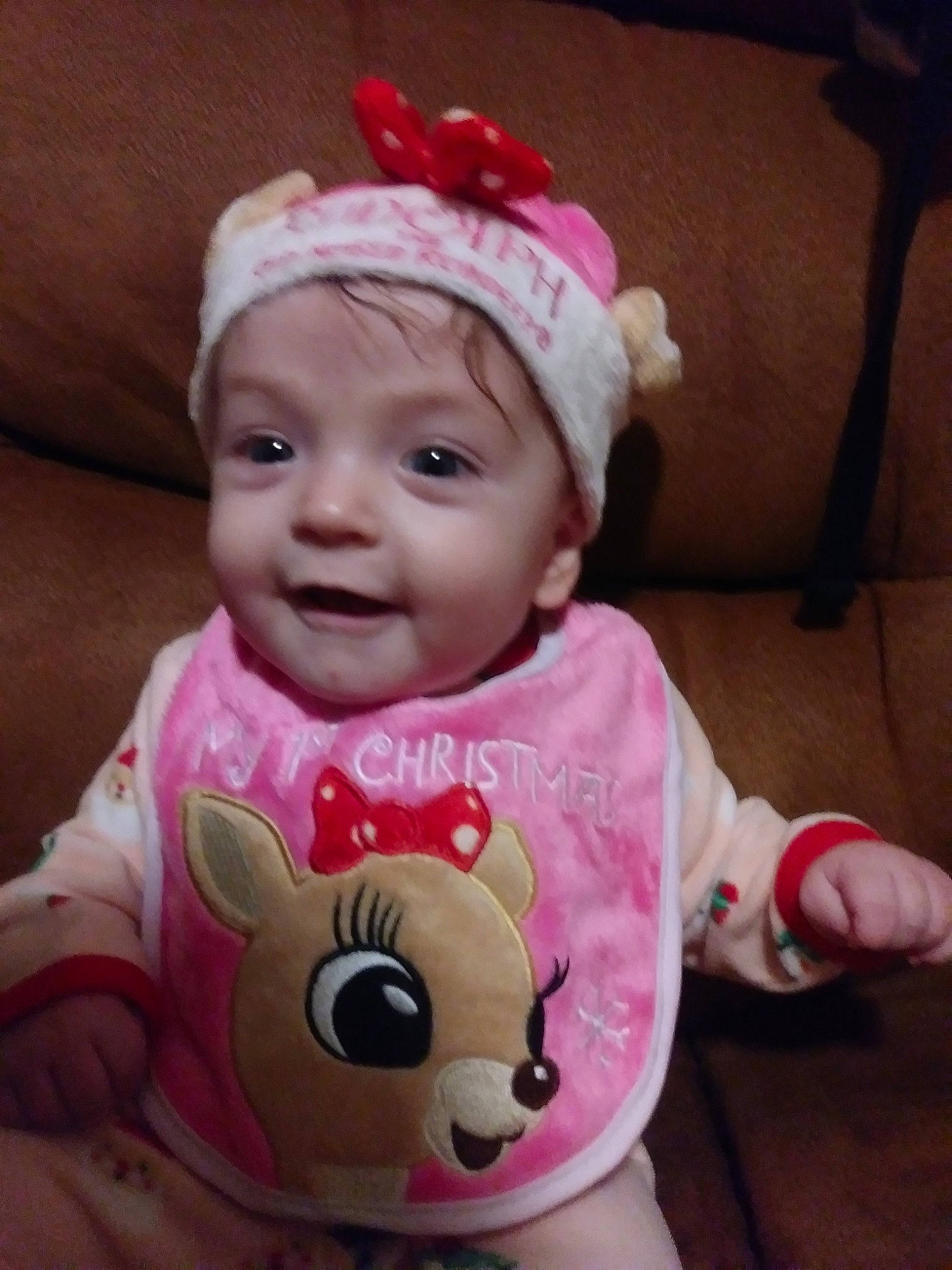 Skylar joined the competition — help win amazing prizes! cheek, child, ear, hair_accessory, head, headgear, headwear, infant, person, pink, product, skin, stuffed_toy, textile, toddler, toy