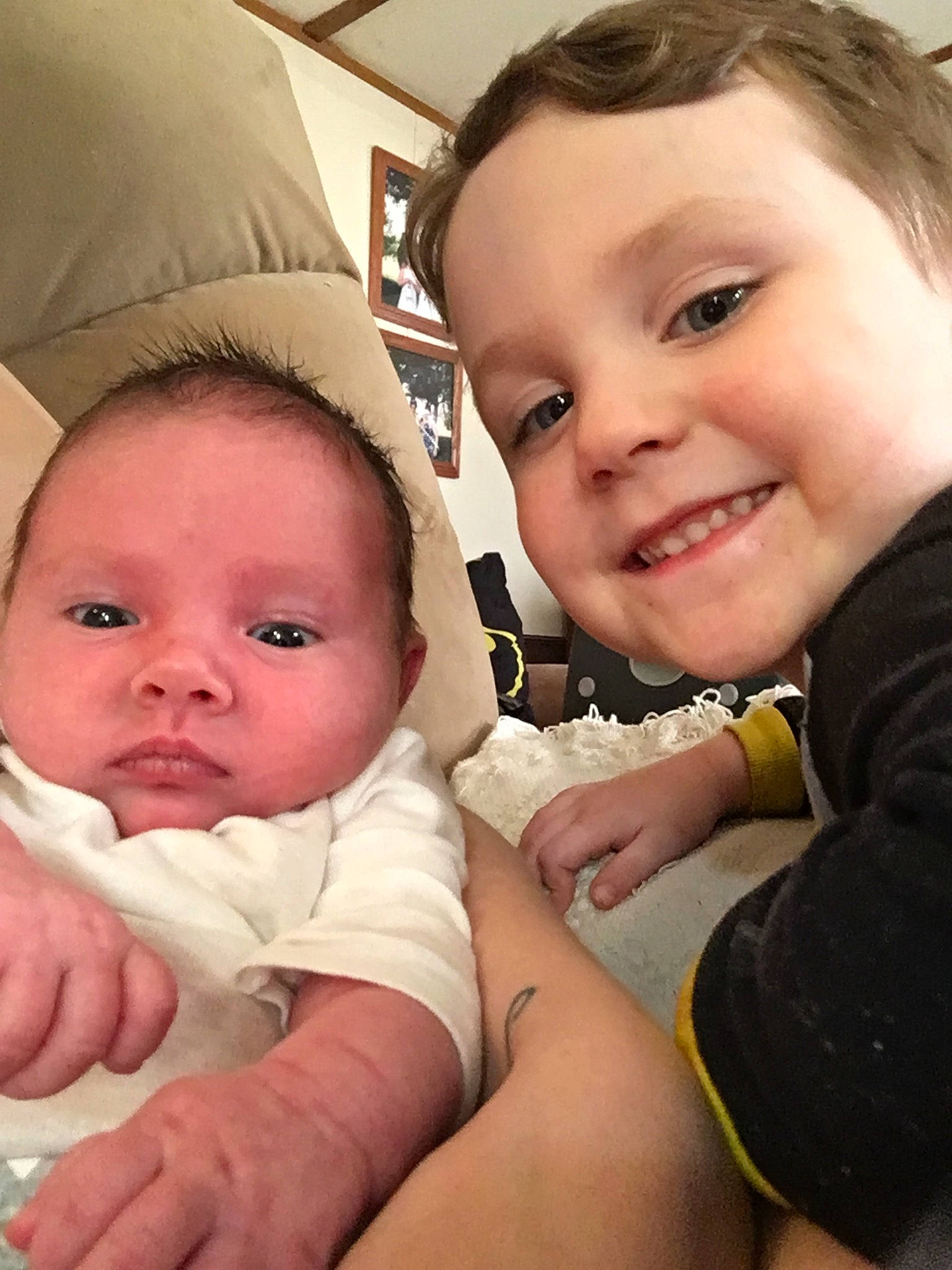 Kaiden joined the competition — help win amazing prizes! baby, cheek, child, daughter, eye, face, finger, hand, head, joy, lip, mother, mouth, nose, person, selfie, skin, smile, thumb, toddler