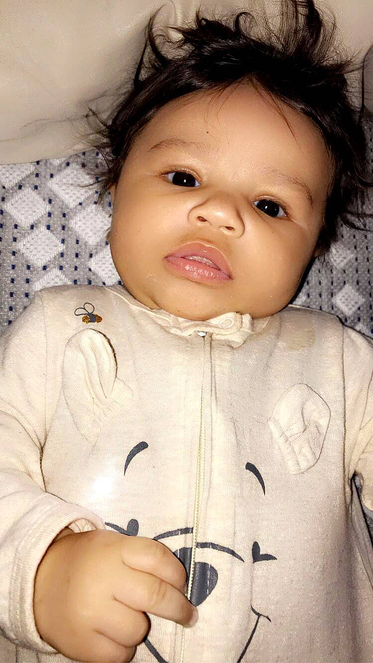 Kaliyah joined the competition — help win amazing prizes! baby_toddler_clothing, cheek, child, collar, dress_shirt, eyelash, flash_photography, gesture, happy, human_body, iris, jacket, lip, no_expression, nose, person, skin, sleeve, thumb, toddler