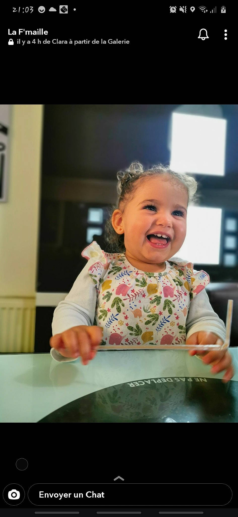 Aliana participe au concours pour gagner de l'argent avec cette photo : baby, cheek, child, facial_expression, person, smile, toddler