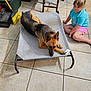 Mika joined the competition — help win amazing prizes! black_and_tan, broom, brown_dog, casual_clothing, child, cleaning_supplies, dog, domestic, floor, furniture, german_shepherd, girl, home, indoor, pet_bed, relaxed, resting, sitting, tile_floor, young_girl