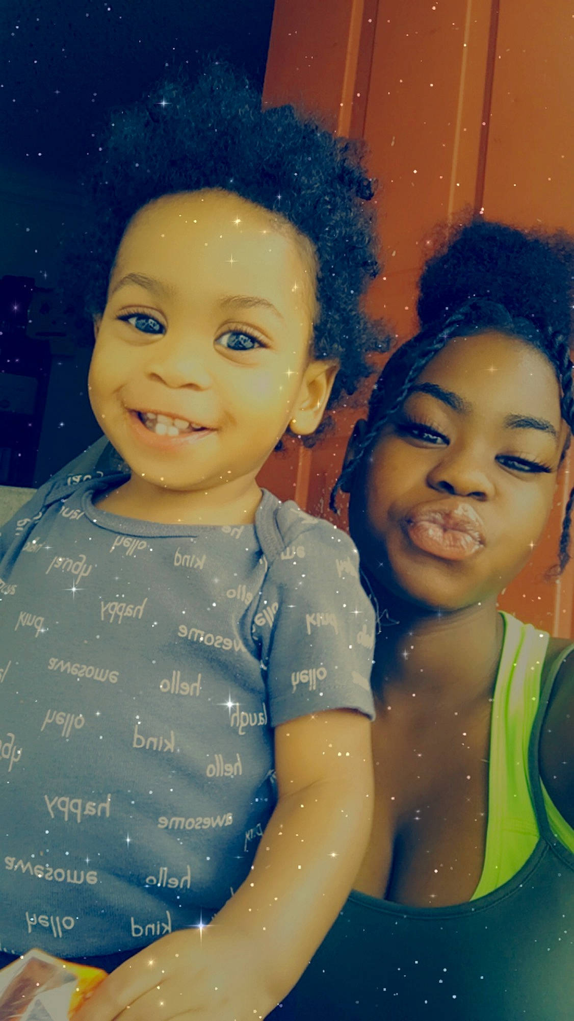 Isiah is registered to the contest to win money with this photo: cheek, child, face, forehead, fun, happy, head, joy, person, sibling, smile, toddler