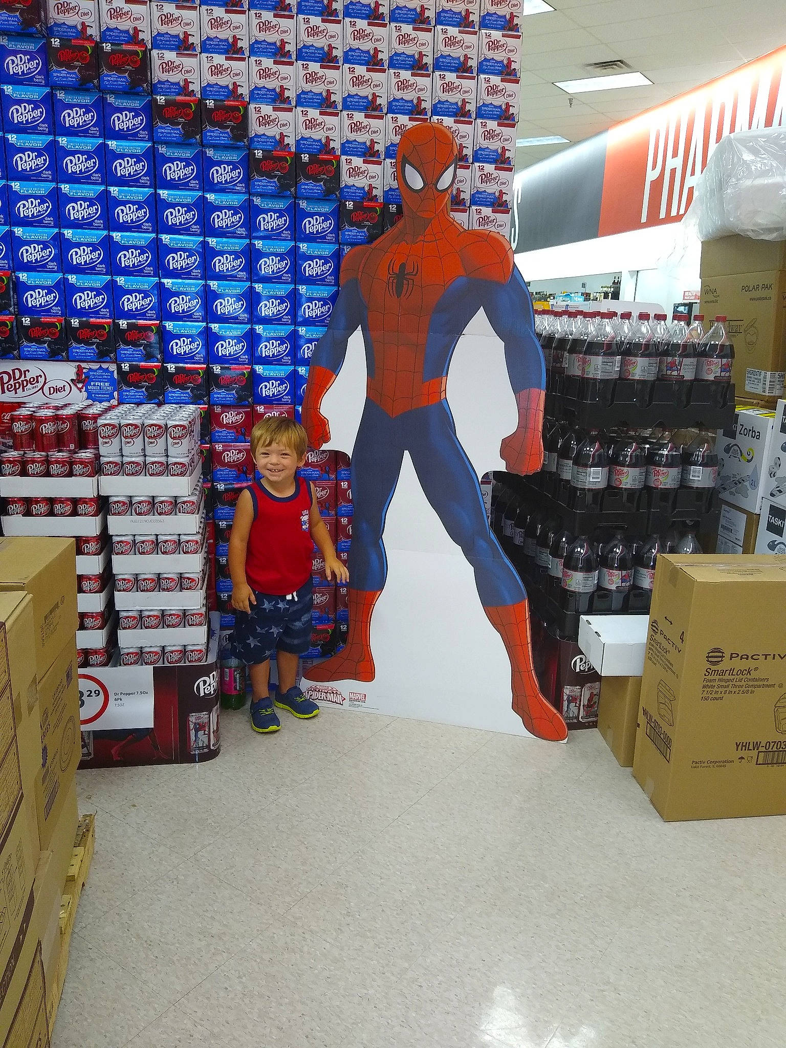 Ezekiel joined the competition — help win amazing prizes! aisle, floor, flooring, grocery_store, inventory, joy, person, retail, supermarket, toy, warehouse