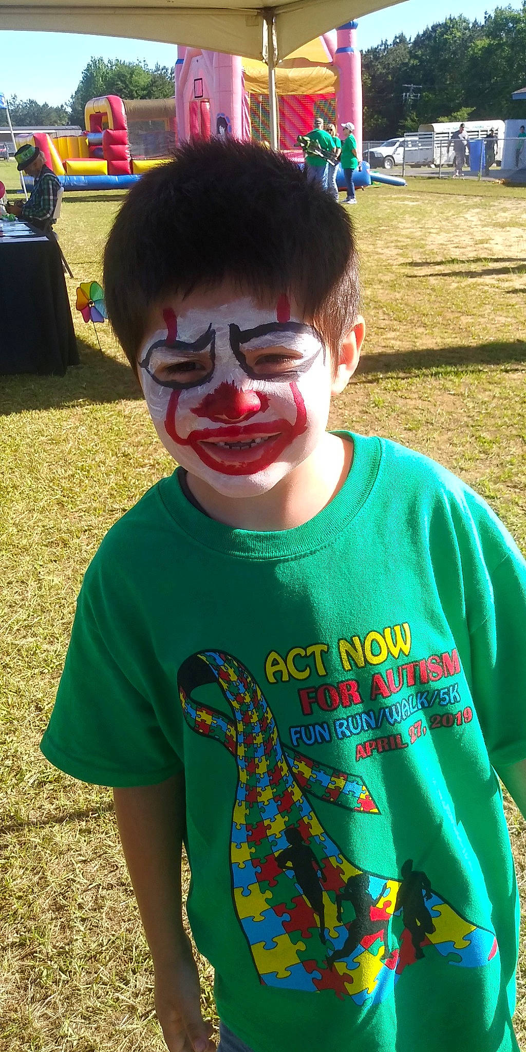 Faelen joined the competition — help win amazing prizes! child, clown, cool, face, fictional_character, fun, glasses, mouth, nose, performing_arts, person, smile, t_shirt