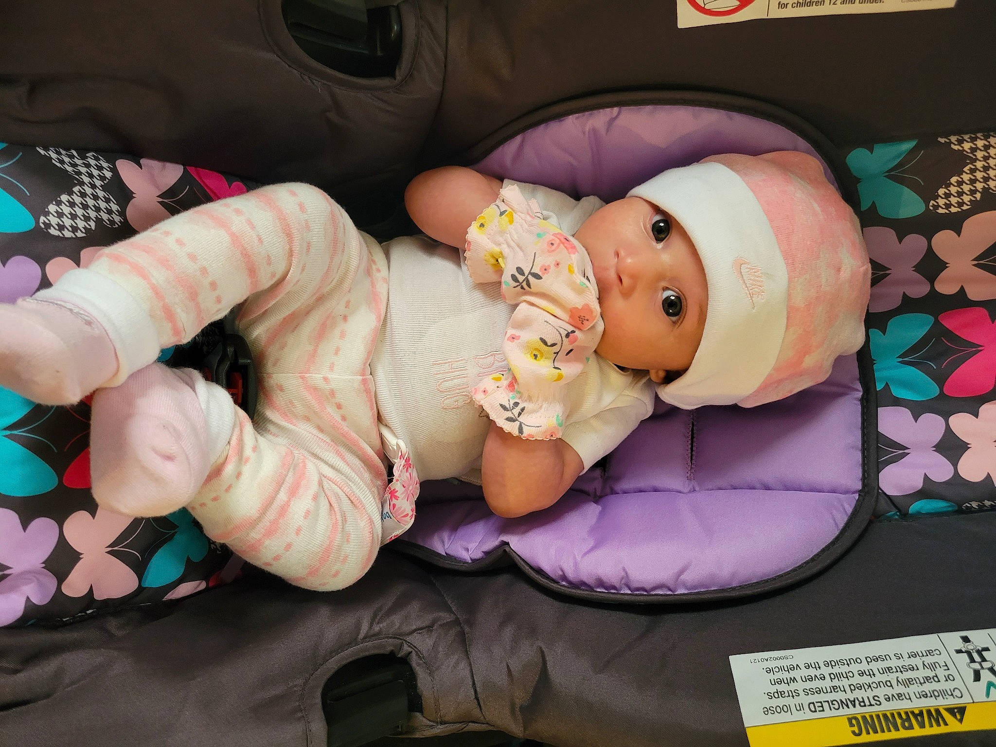 Leila joined the competition — help win amazing prizes! baby, baby_products, baby_safety, child, comfort, event, gesture, head, headwear, health_care, linens, medical, medical_equipment, nail, person, pink, room, service, textile, thumb
