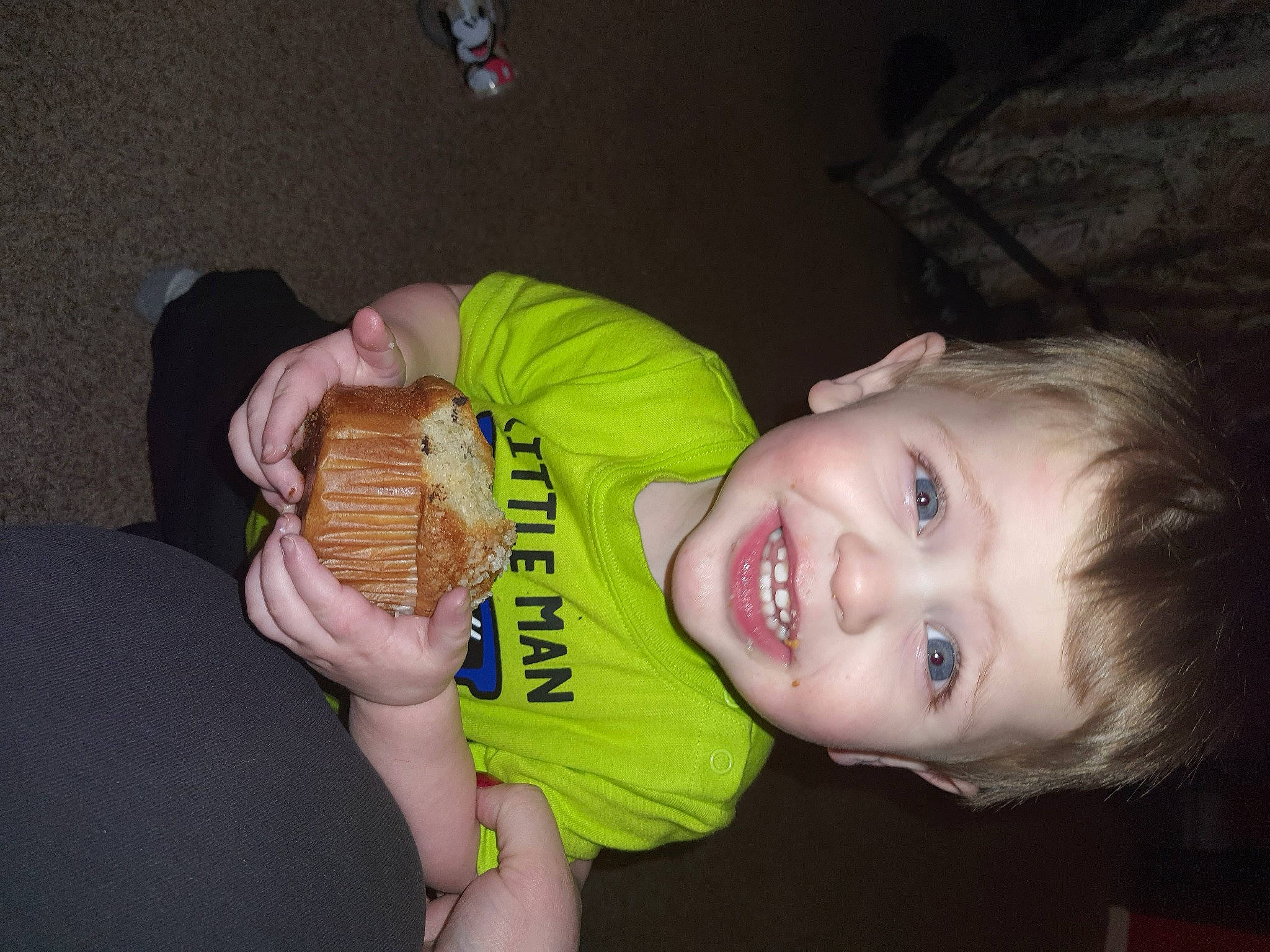 Xavier is registered to the contest to win money with this photo: baby, baby_laughing, baby_toddler_clothing, cheek, child, flash_photography, fun, grass, happy, hat, iris, joy, lip, mouth, nose, person, portrait_photography, sitting, skin, smile