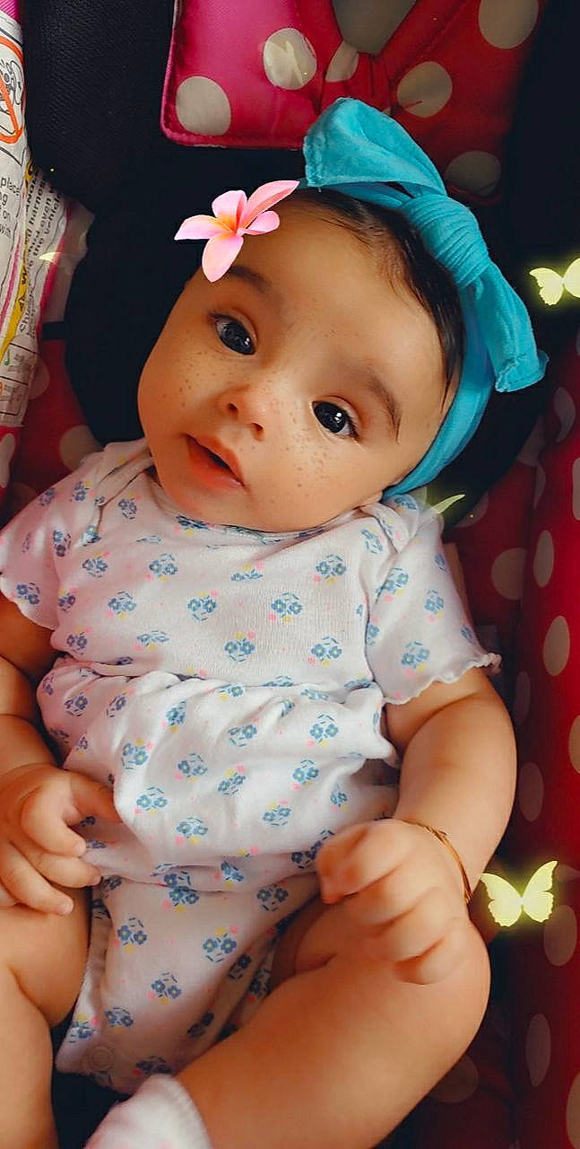 Joanna joined the competition — help win amazing prizes! baby, baby_toddler_clothing, beauty, cheek, child, hair_accessory, headgear, lip, person, pink, skin, smile, toddler