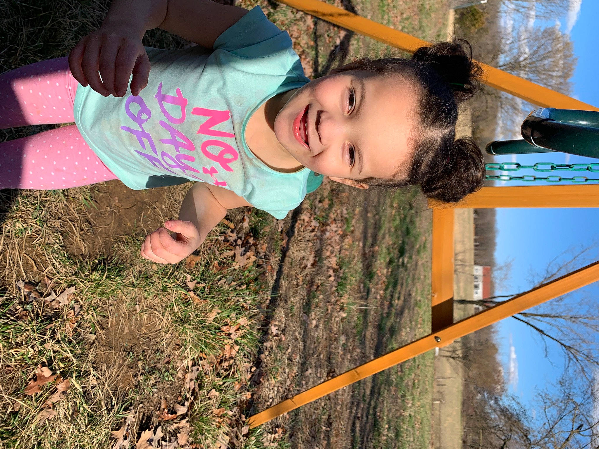 Octavia is registered to the contest to win money with this photo: baby_toddler_clothing, child, fun, grass, happy, hat, joy, leisure, people_in_nature, person, plant, sky, smile, snapshot, soil, t_shirt, toddler, tree, water, wood
