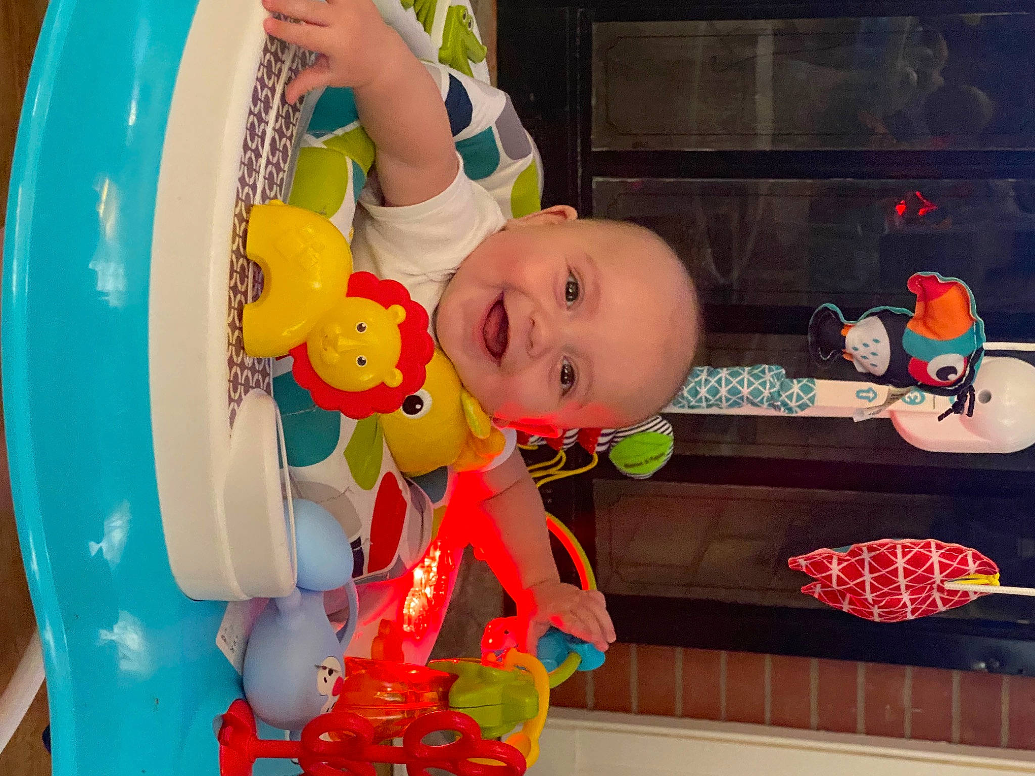 Beau is registered to the contest to win money with this photo: baby, baby_playing_with_toys, baby_products, baby_toddler_clothing, baby_toys, carmine, child, circle, fun, happy, joy, party, party_supply, person, plastic, play, product, room, smile, toddler