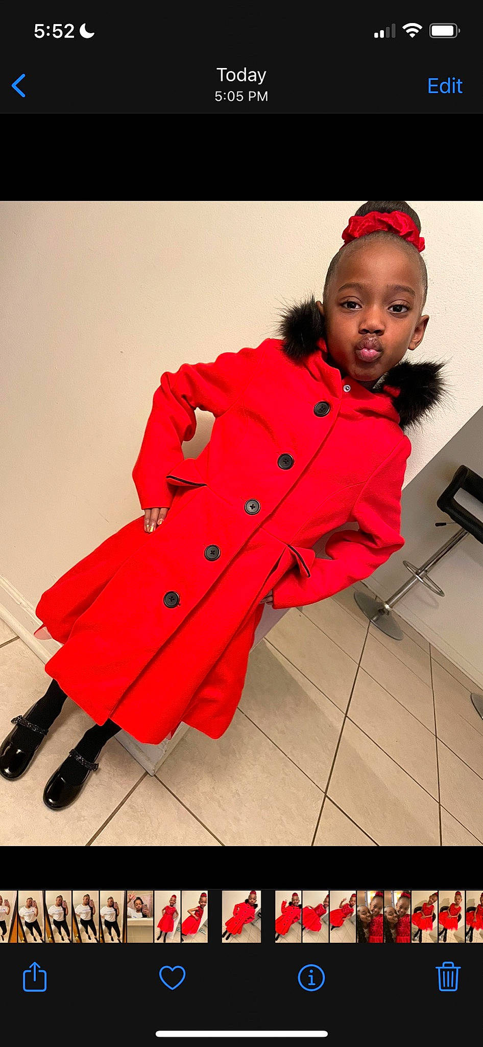 Rakiya joined the competition — help win amazing prizes! carmine, collar, fashion_accessory, fashion_design, fashion_model, flash_photography, formal_wear, fur, hat, human_leg, jacket, magenta, overcoat, person, red, shoe, sitting, sleeve, thigh, uniform