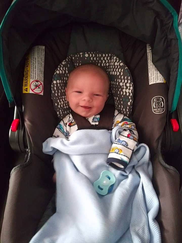 Blaise is registered to the contest to win money with this photo: baby, baby_carriage, baby_in_car_seat, baby_products, baby_toddler_clothing, beauty, car_seat, cheek, child, comfort, fun, happy, iris, people, person, product, sitting, skin, sleeve, smile
