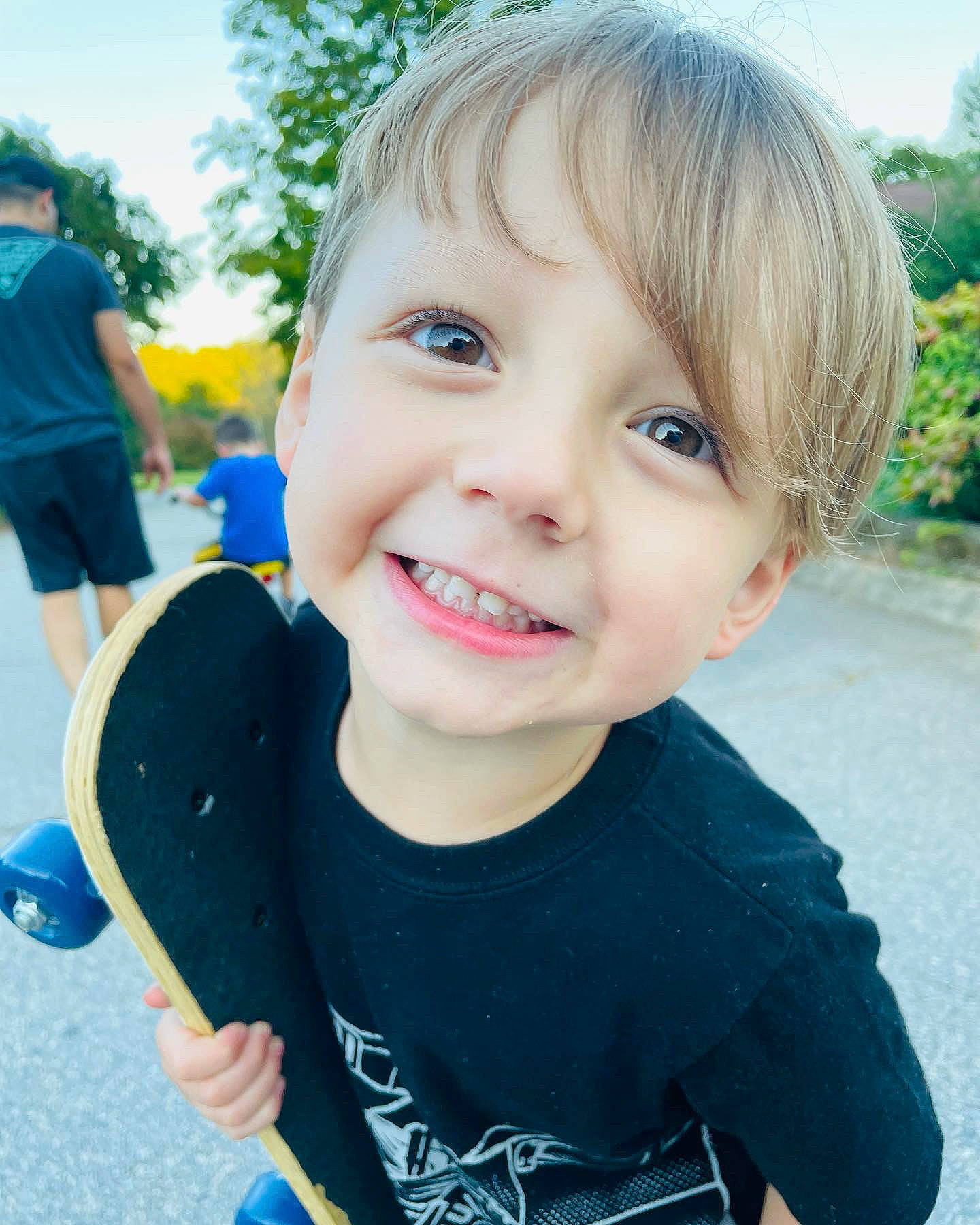 Thomas joined the competition — help win amazing prizes! blue, child, cool, eyebrow, fun, grass, happy, iris, joy, leisure, lip, mouth, neck, person, plant, skin, sky, sleeve, smile, t_shirt