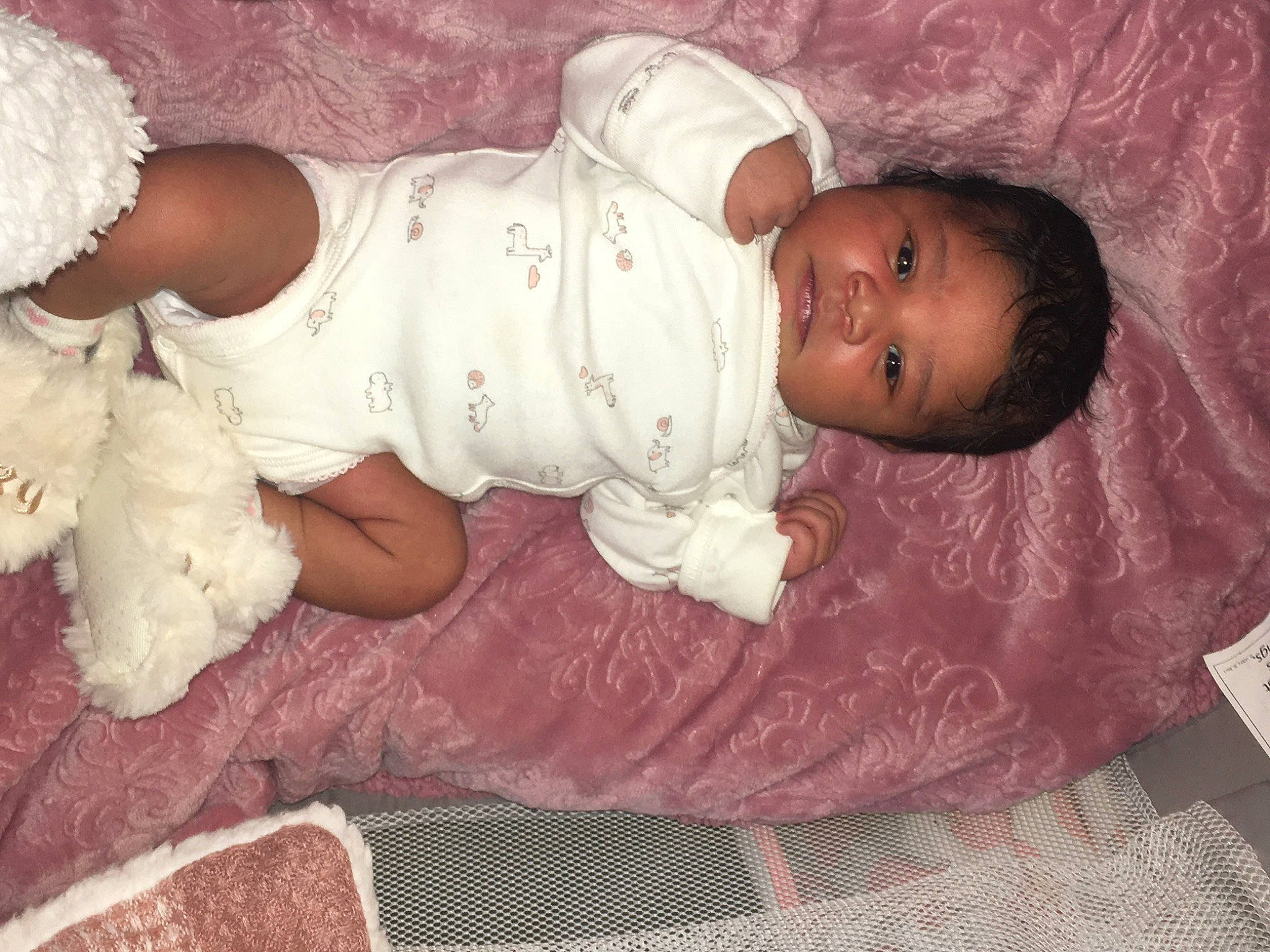 Melady joined the competition — help win amazing prizes! baby, baby_sleeping, baby_toddler_clothing, bedtime, child, person, pink, skin, toddler