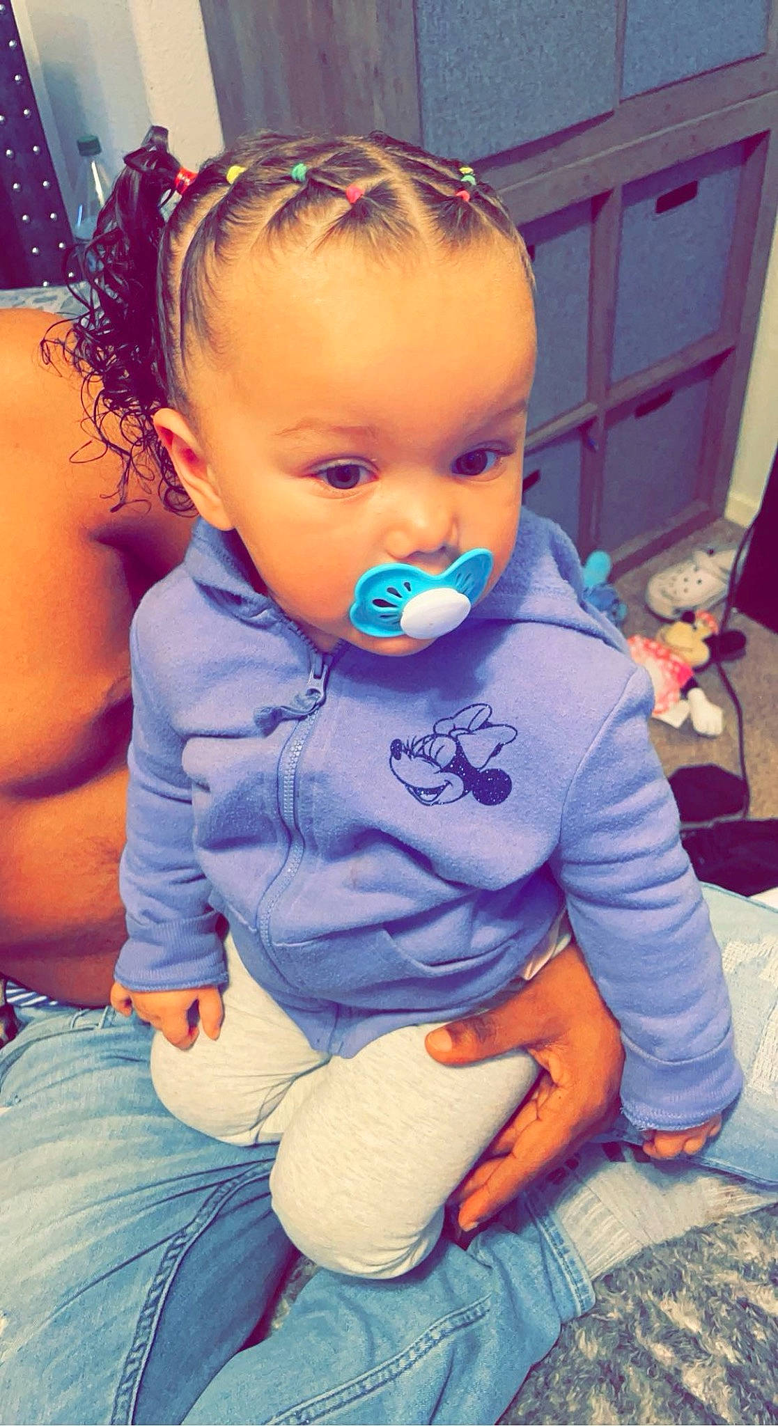 Legacy joined the competition — help win amazing prizes! azure, baby, baby_toddler_clothing, cheek, child, clothing, electric_blue, eyelash, face, fun, hair, hairstyle, happy, head, iris, mouth, nose, person, purple, skin