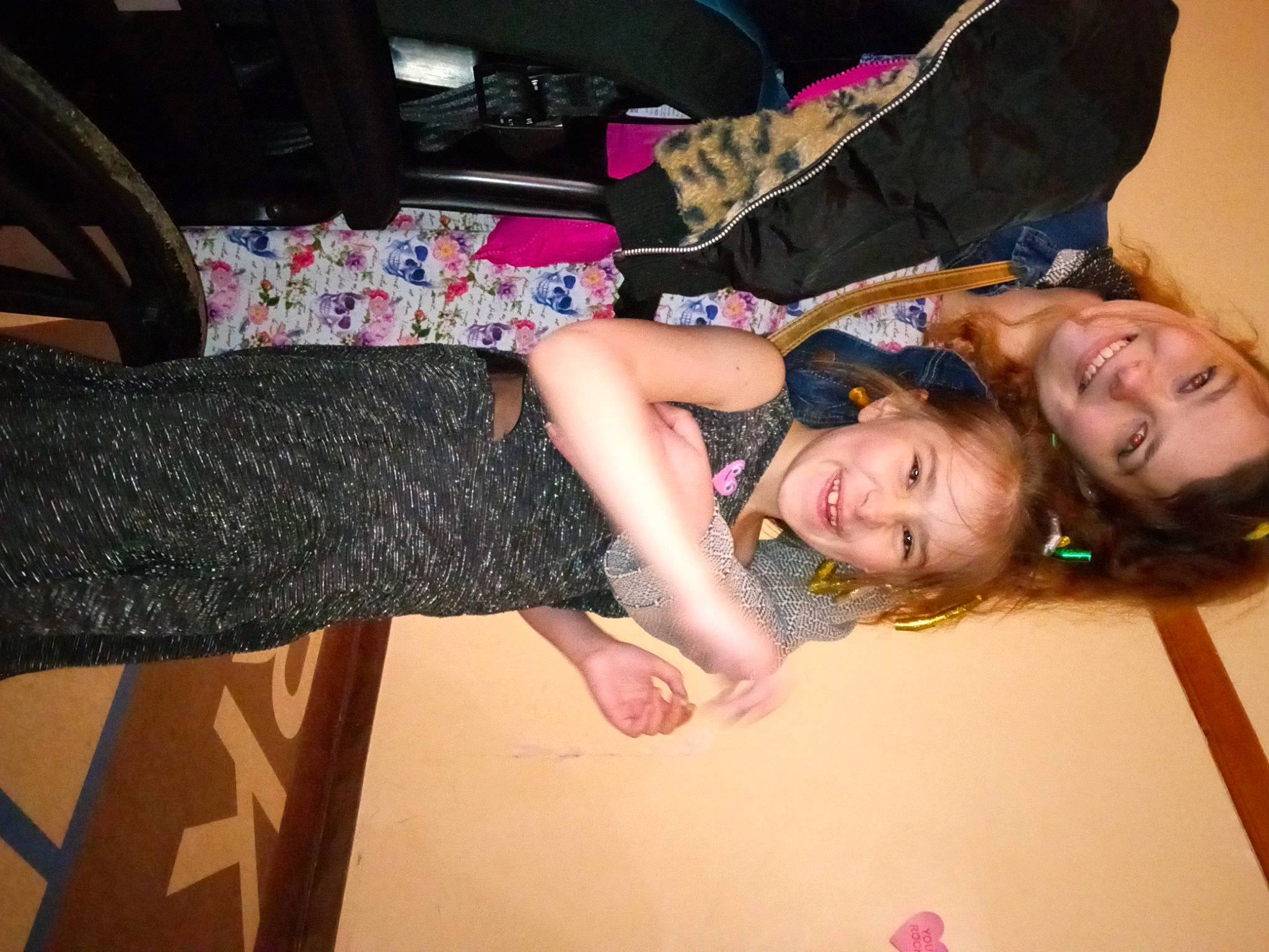 Jazmine is registered to the contest to win money with this photo: elbow, flooring, fun, happy, human_body, human_leg, joint, joy, knee, leg, long_hair, nail, pattern, person, room, smile, thigh, throat, thumb, vehicle_door