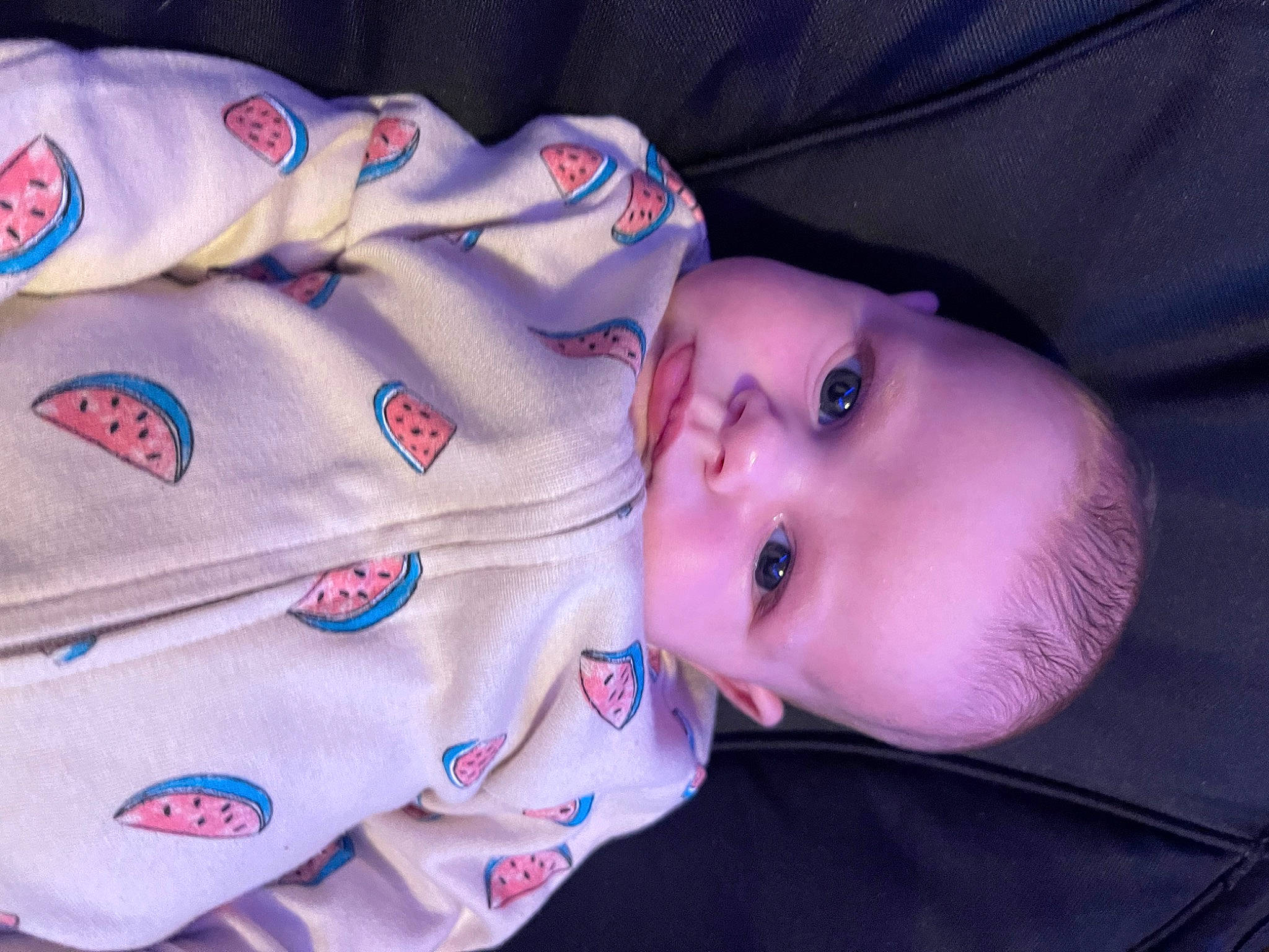 Aubrey joined the competition — help win amazing prizes! baby, baby_toddler_clothing, cheek, child, comfort, electric_blue, eyelash, facial_expression, head, nose, person, sleeve, toddler