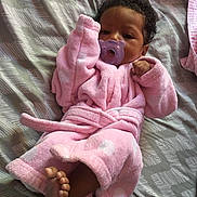 Aubrey Marie is registered to the contest to win money with this photo: child, eye, finger, girl, hand, infant, leg, pink, product, skin, textile, toddler