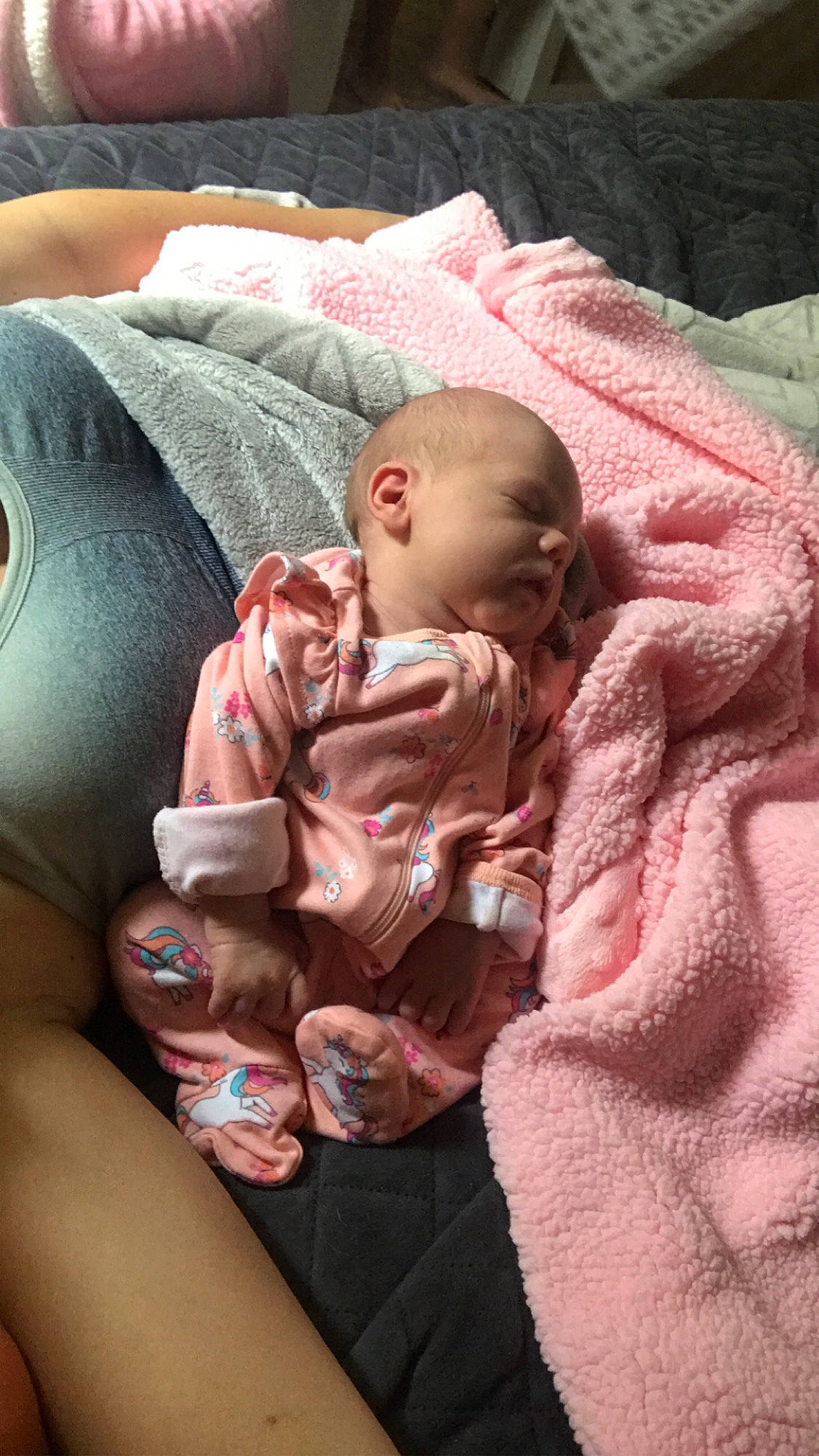 Brantley is registered to the contest to win money with this photo: baby, baby_sleeping, baby_toddler_clothing, cheek, child, comfort, eye, finger, hand, head, human, mammal, mouth, nail, person, pink, skin, textile, thigh, thumb
