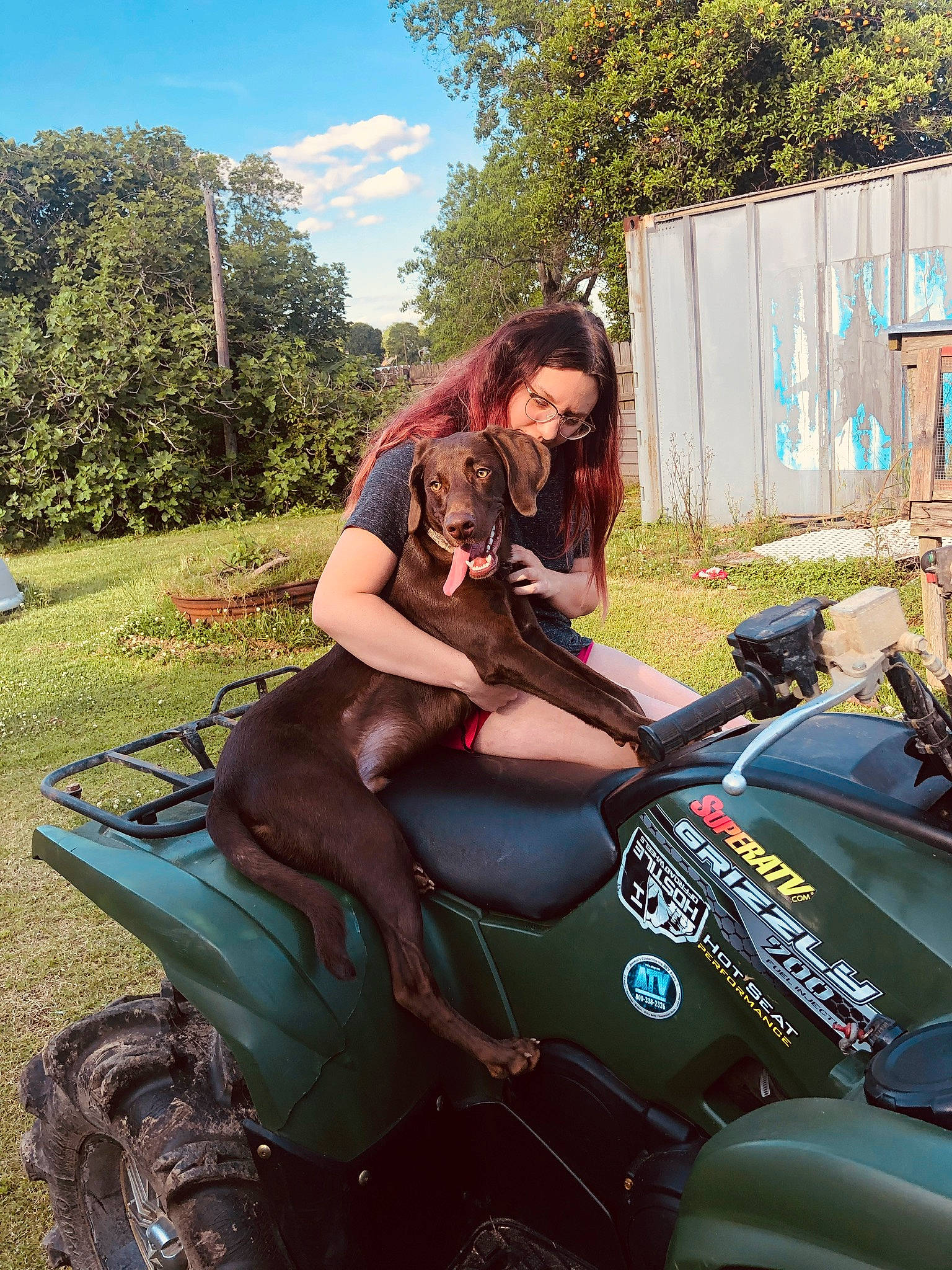 Flip joined the competition — help win amazing prizes! car, fawn, grass, green, lawn, leisure, motorcycle, plant, sitting, summer, tree, vacation, vehicle