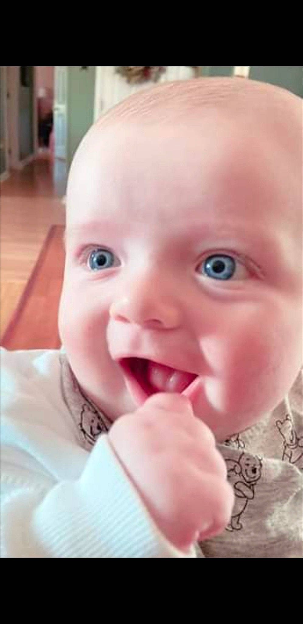John joined the competition — help win amazing prizes! baby, baby_making_funny_faces, cheek, child, chin, close_up, eye, face, facial_expression, finger, forehead, head, lip, mouth, nose, organ, person, skin, smile, toddler